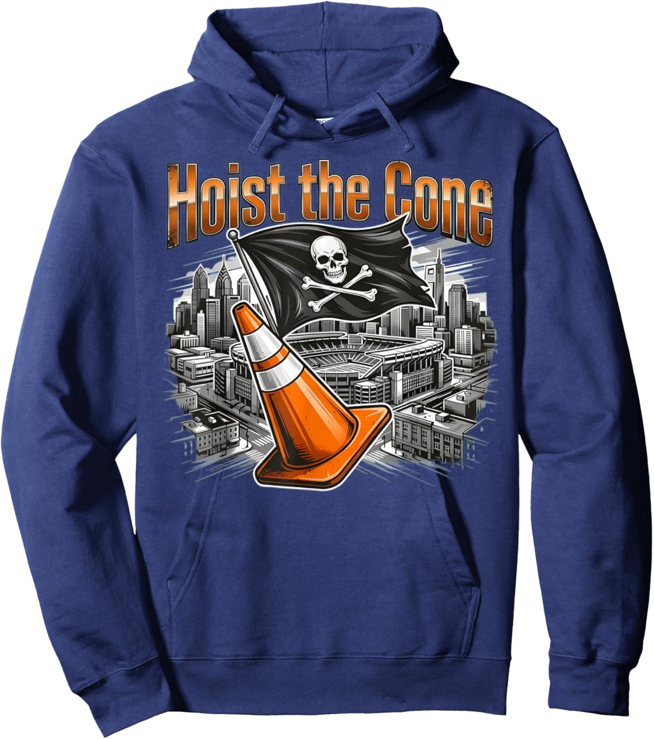 T-Shirt Hoodie - Hoodie | Navy