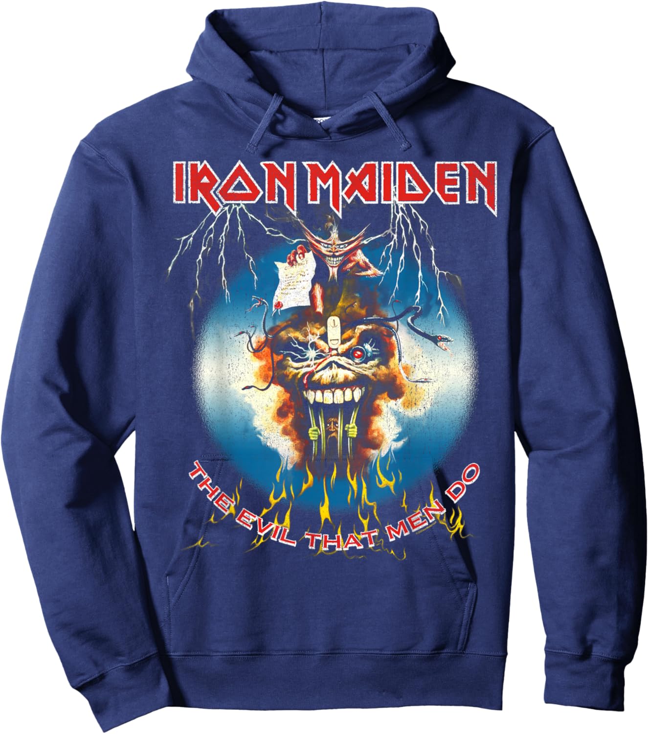 Iron Maiden The Evil that Men Do Hoodie - Hoodie | Navy