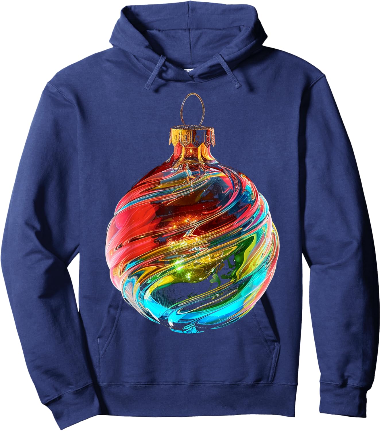 Christmas Ornament X-Mas Family Art Christmas Ornament Hoodie - Hoodie | Navy
