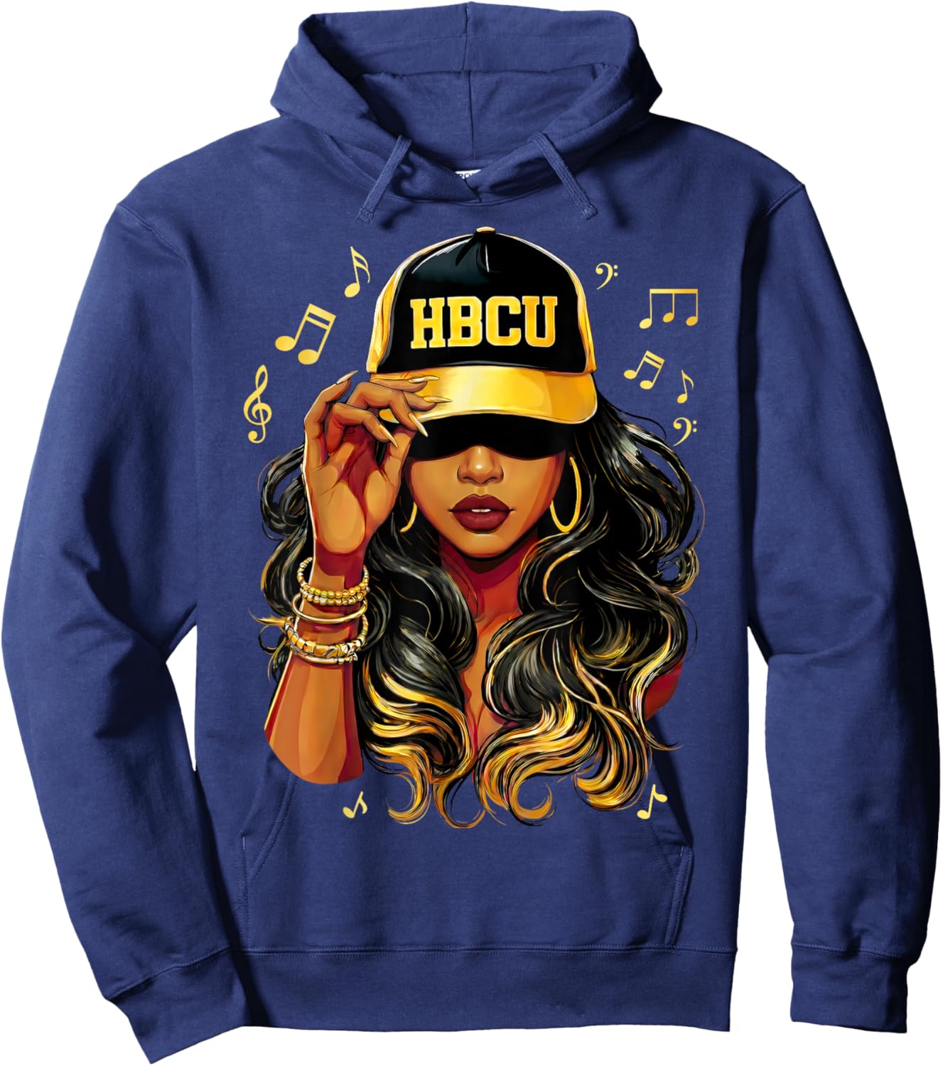 HBCU Historically Black College University Graduation Women Hoodie - Hoodie | Navy