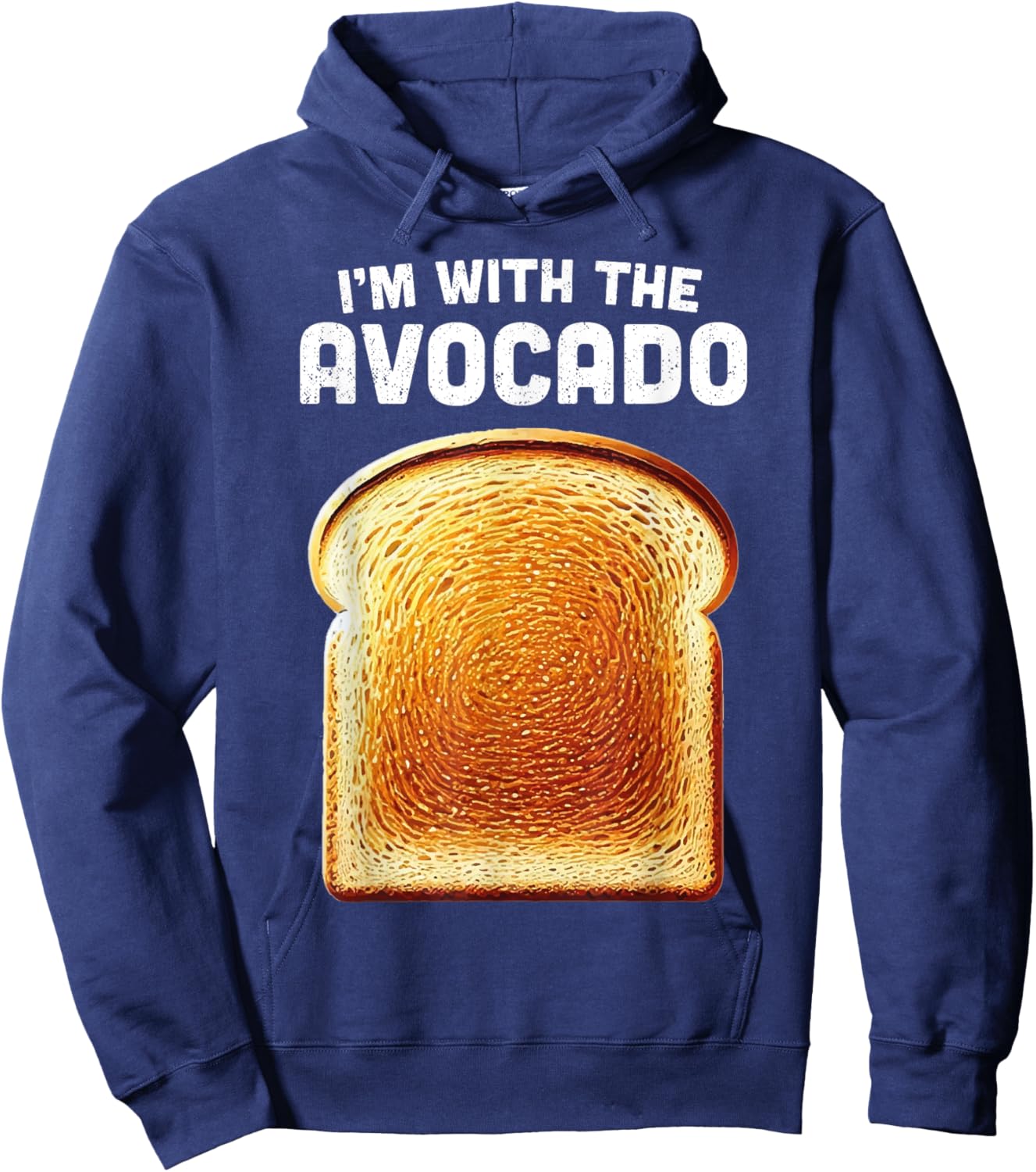 Im With Avocado Shirt Toast Matching Funny Halloween Costume Hoodie - Hoodie | Navy