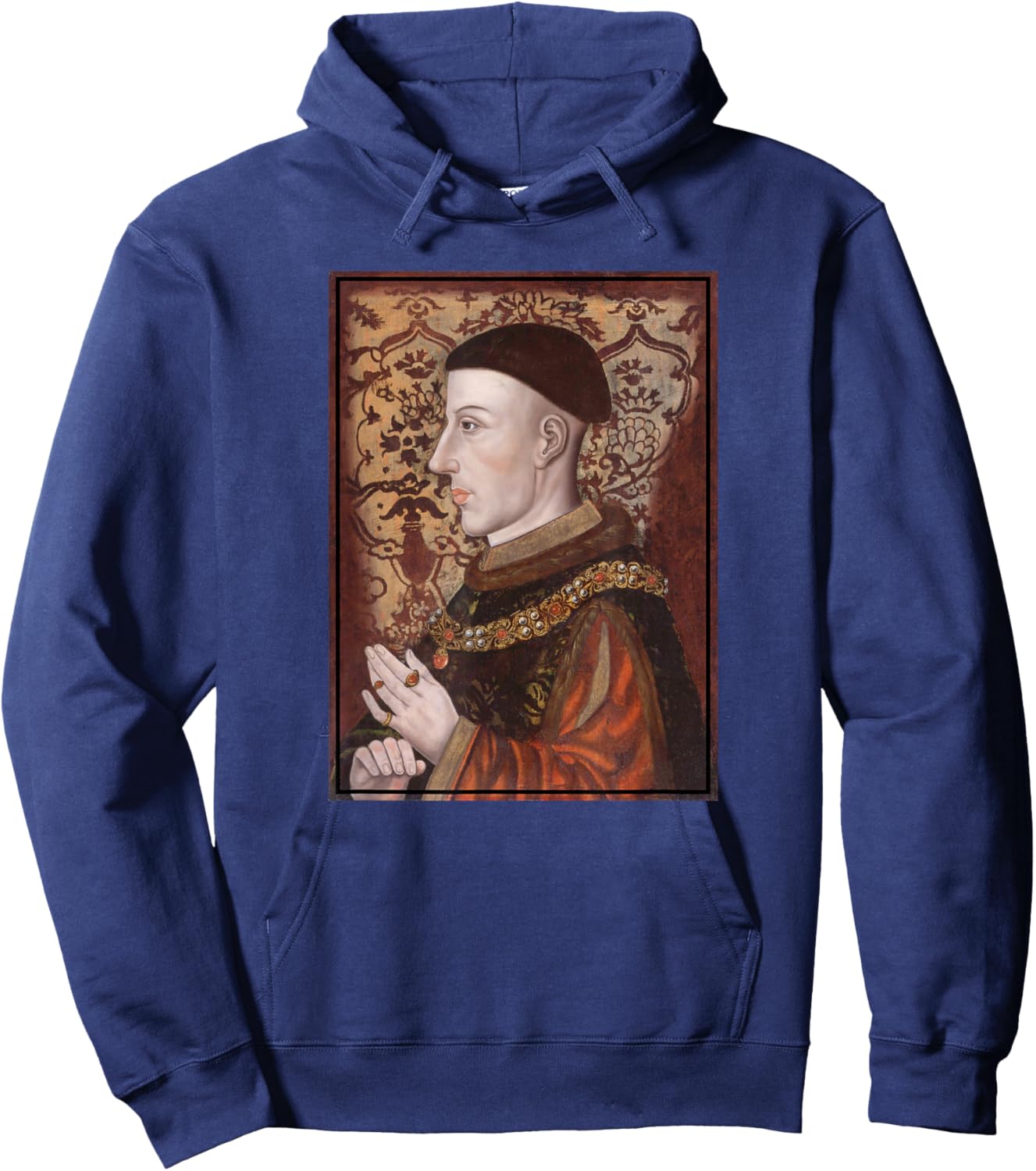 King Henry V Portrait (16th Century) Hoodie - Hoodie | Navy