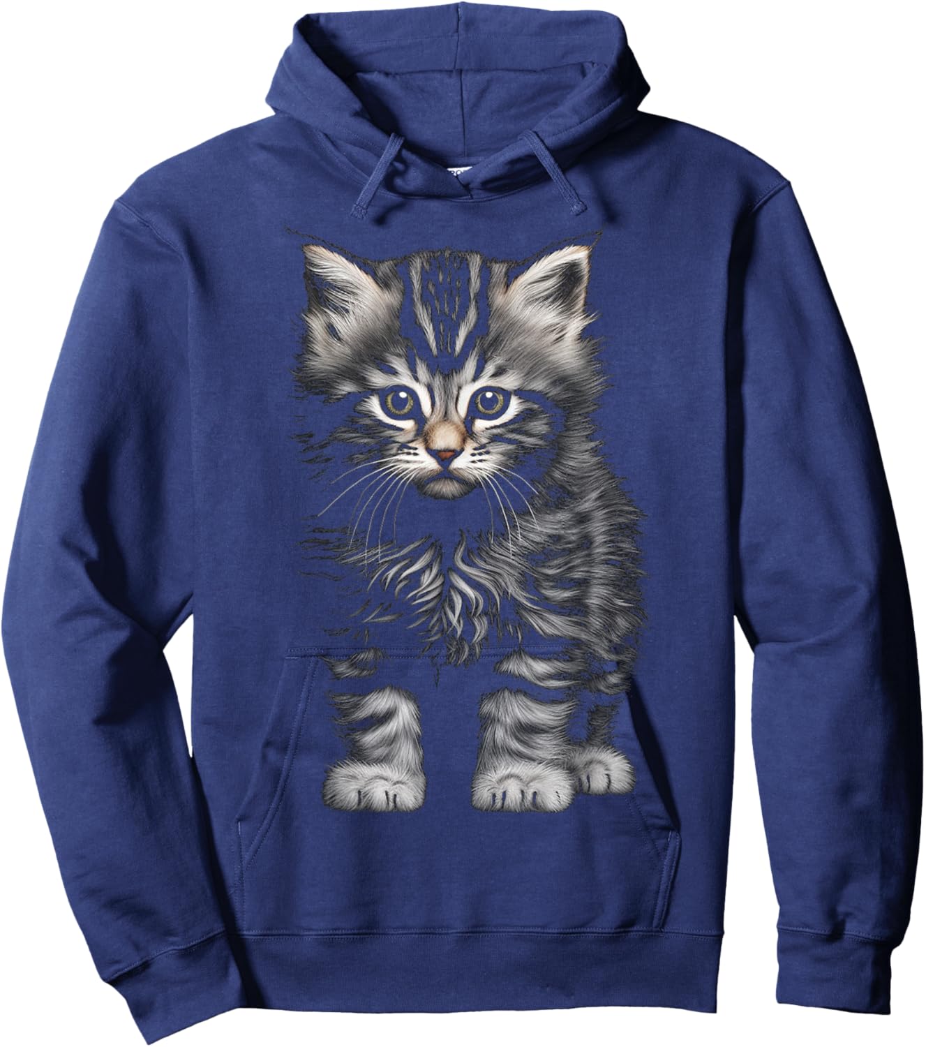 C@tLav Cat Graphic -Adults and Kids , Black, Small Hoodie - Hoodie | Navy