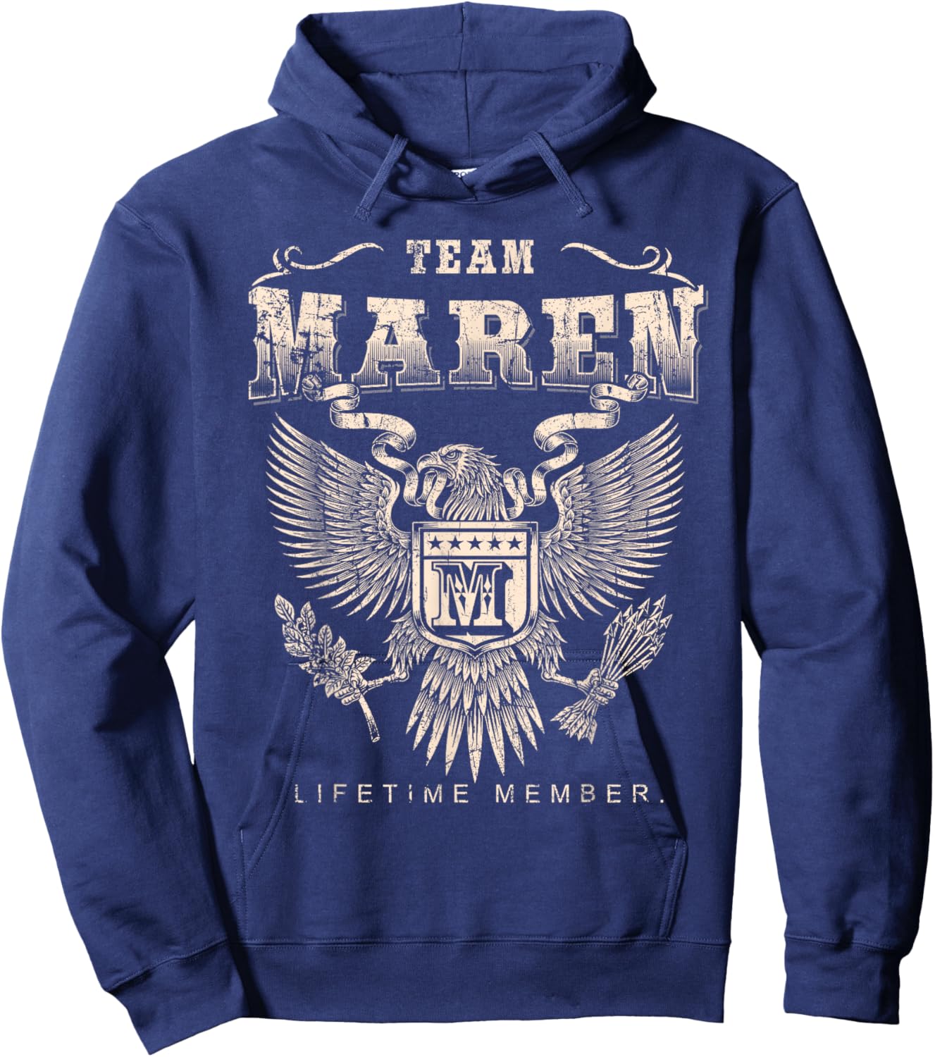 Team Maren Lifetime Member - Maren Name Hoodie - Hoodie | Navy