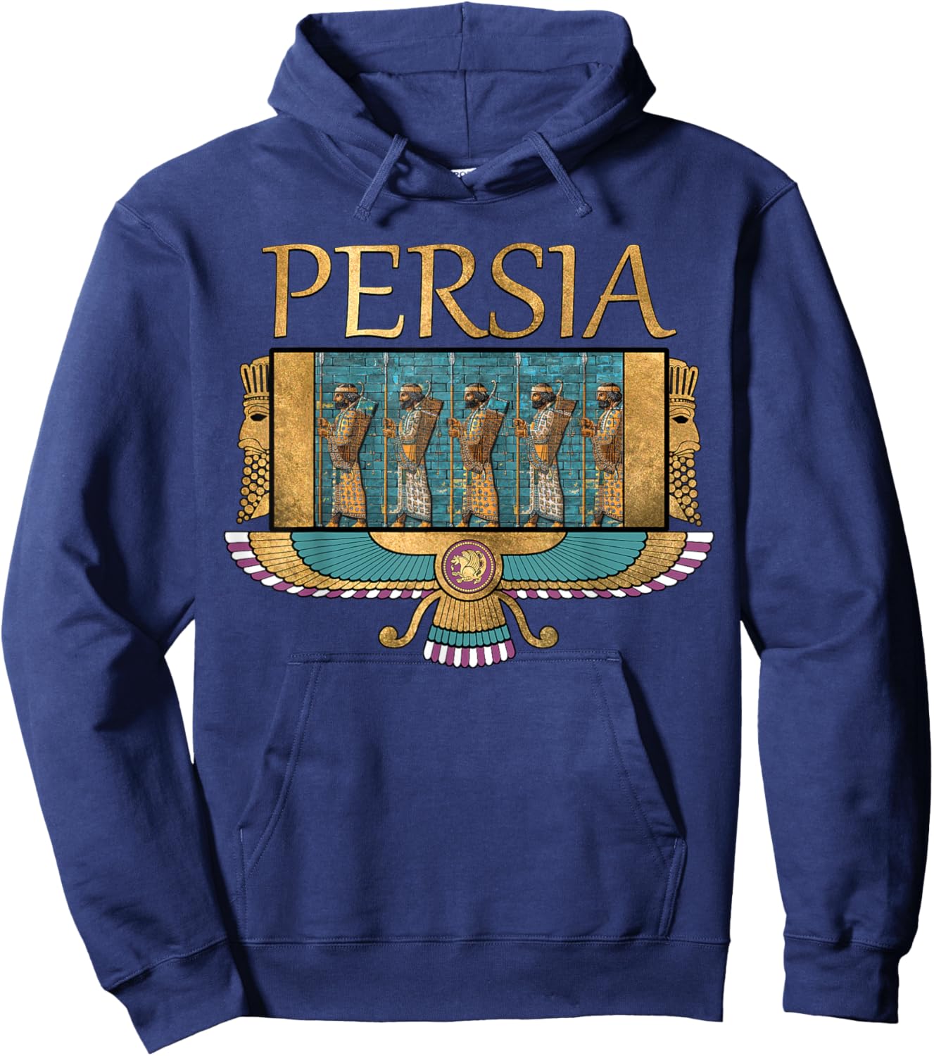Ancient Persia Immortals of the Persian Empire Hoodie - Hoodie | Navy