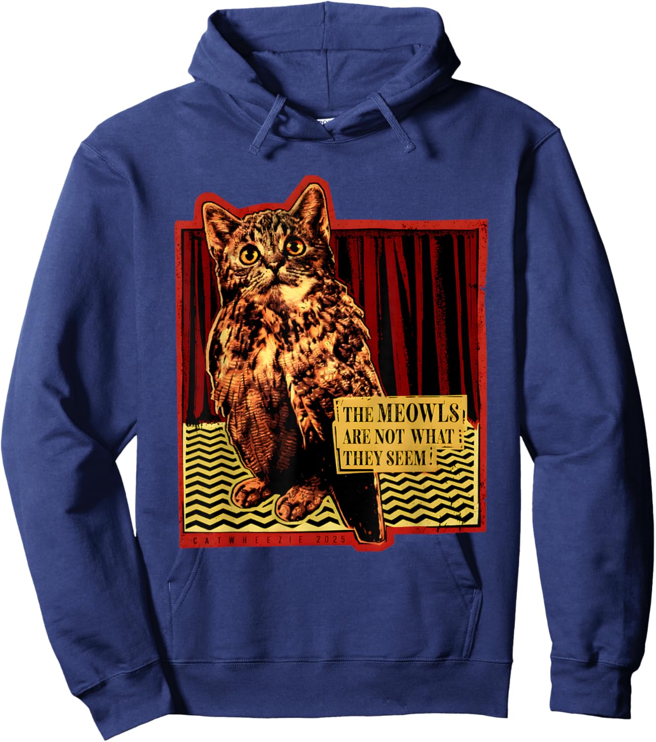 Cat The Meowls are Not What They Seem Hoodie - Hoodie | Navy