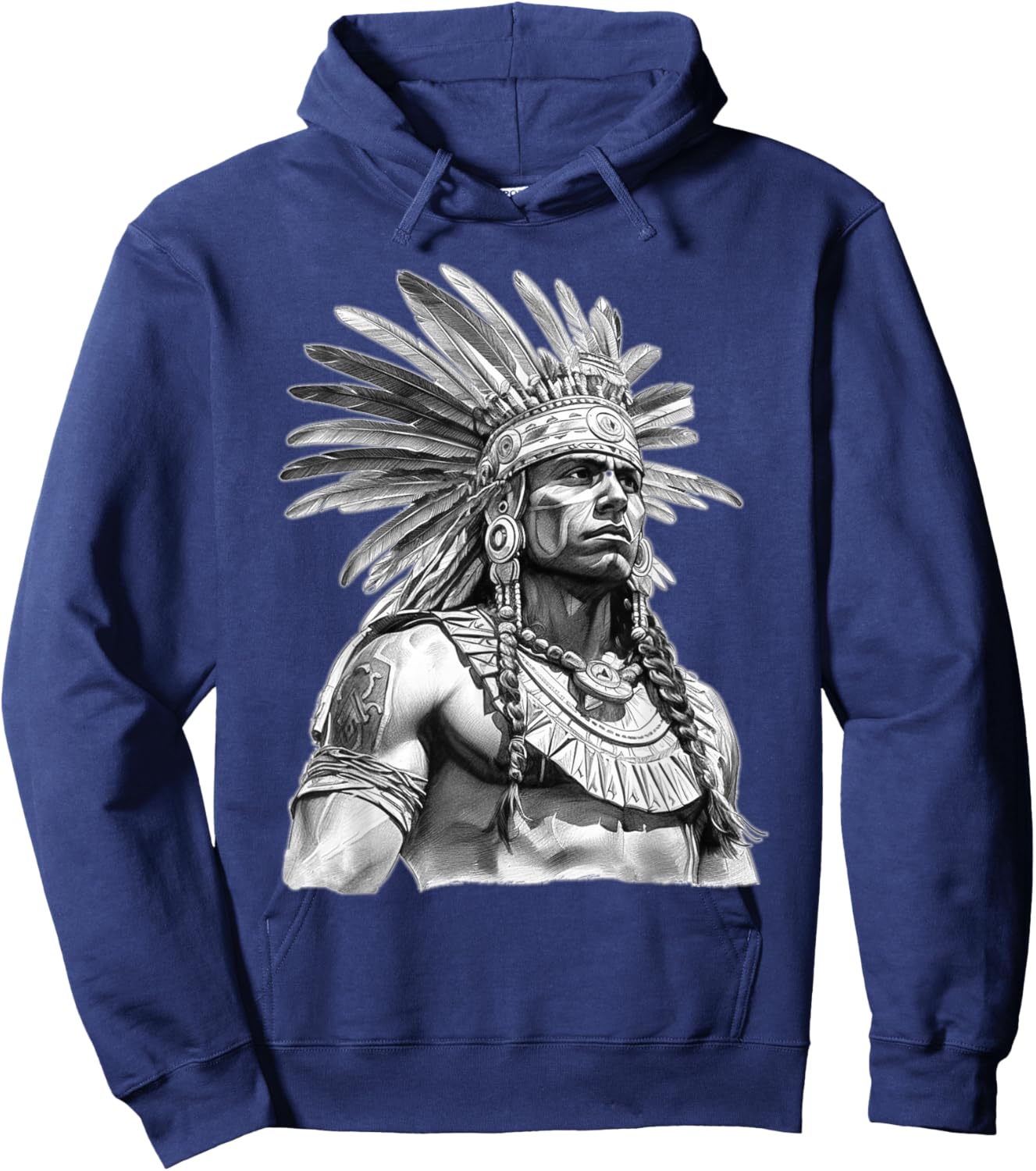 Mexican Aztec Warrior Mexico Mayan Maya Azteca Hoodie - Hoodie | Navy