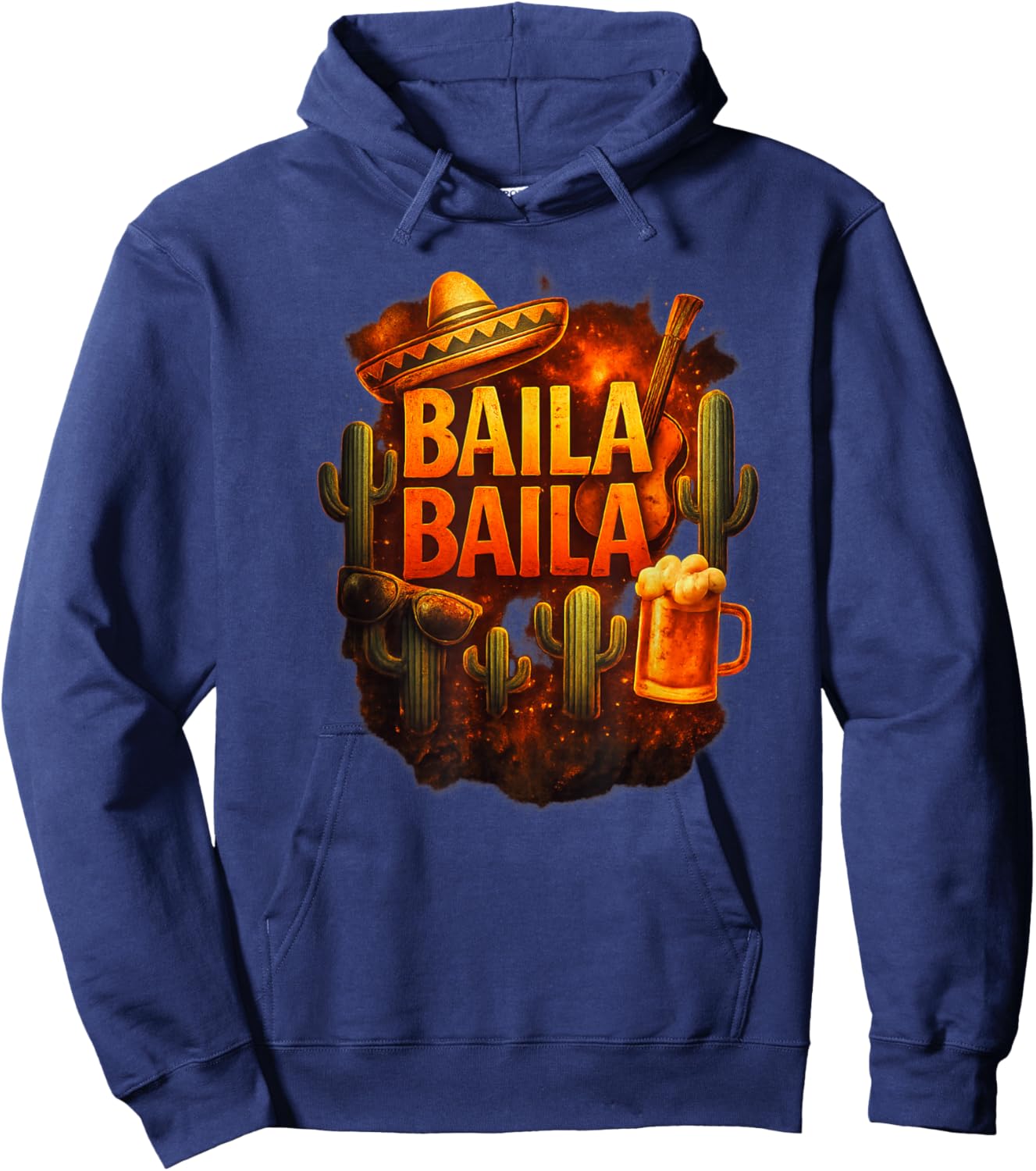 Baila Baila Krause Liad für d Wiesn Oimara Wackelkontakt Hoodie - Hoodie | Navy