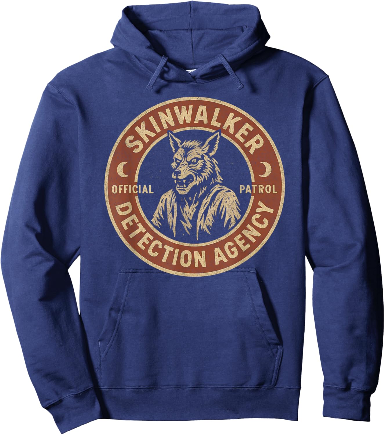 Skinwalker Detection Agency Funny Cryptid Skinwalker Hoodie - Hoodie | Navy