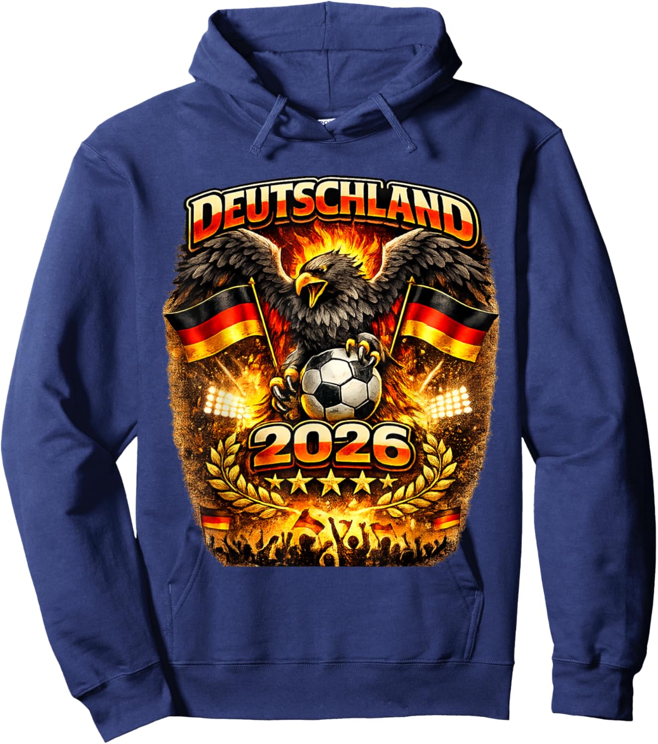 Deutschland Shirt Für Fußball WM EM Fan Trikot Deutschland Hoodie - Hoodie | Navy