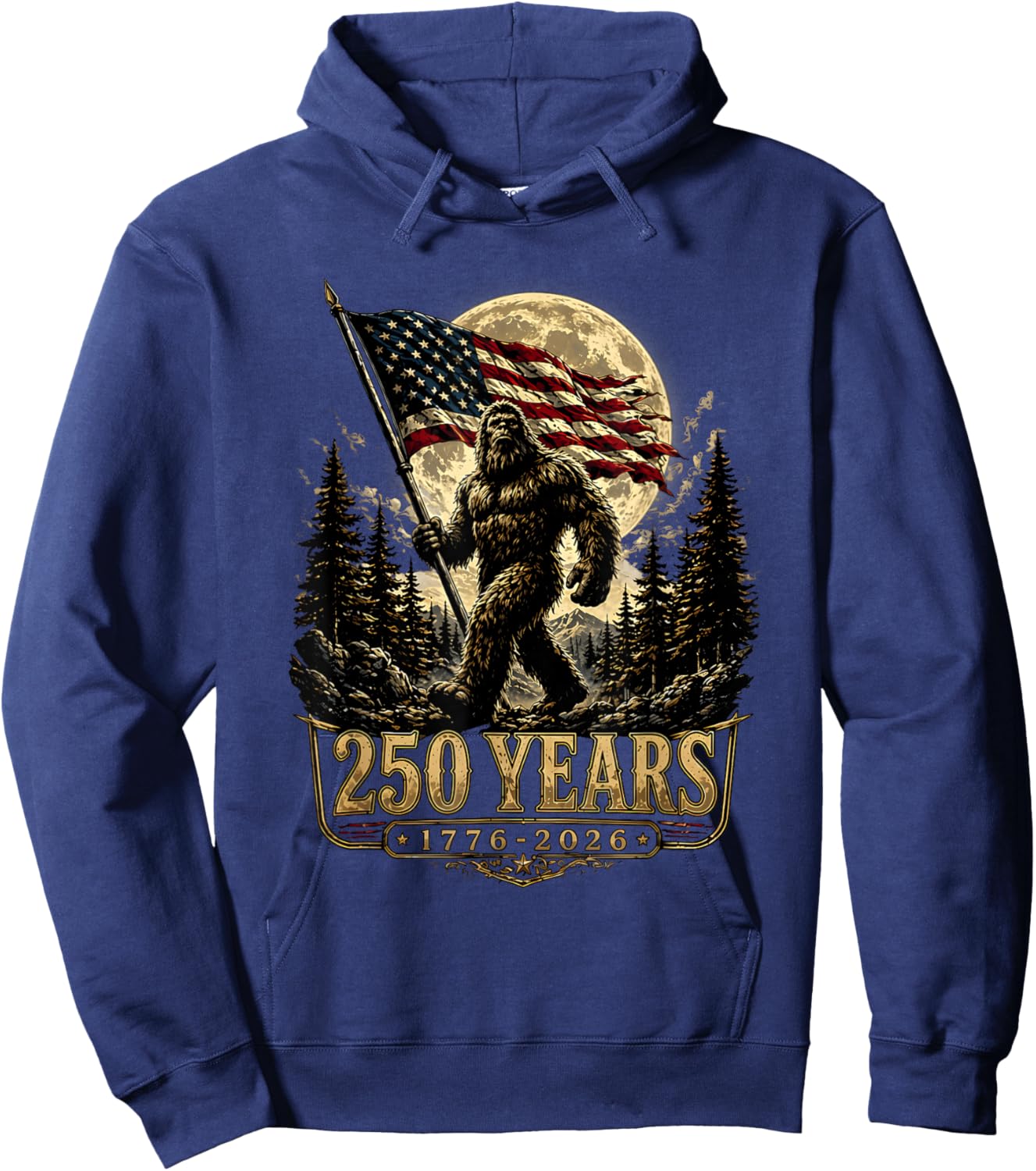 250th Anniversary USA Patriotic 250 Years American 4th July Hoodie - Hoodie | Navy