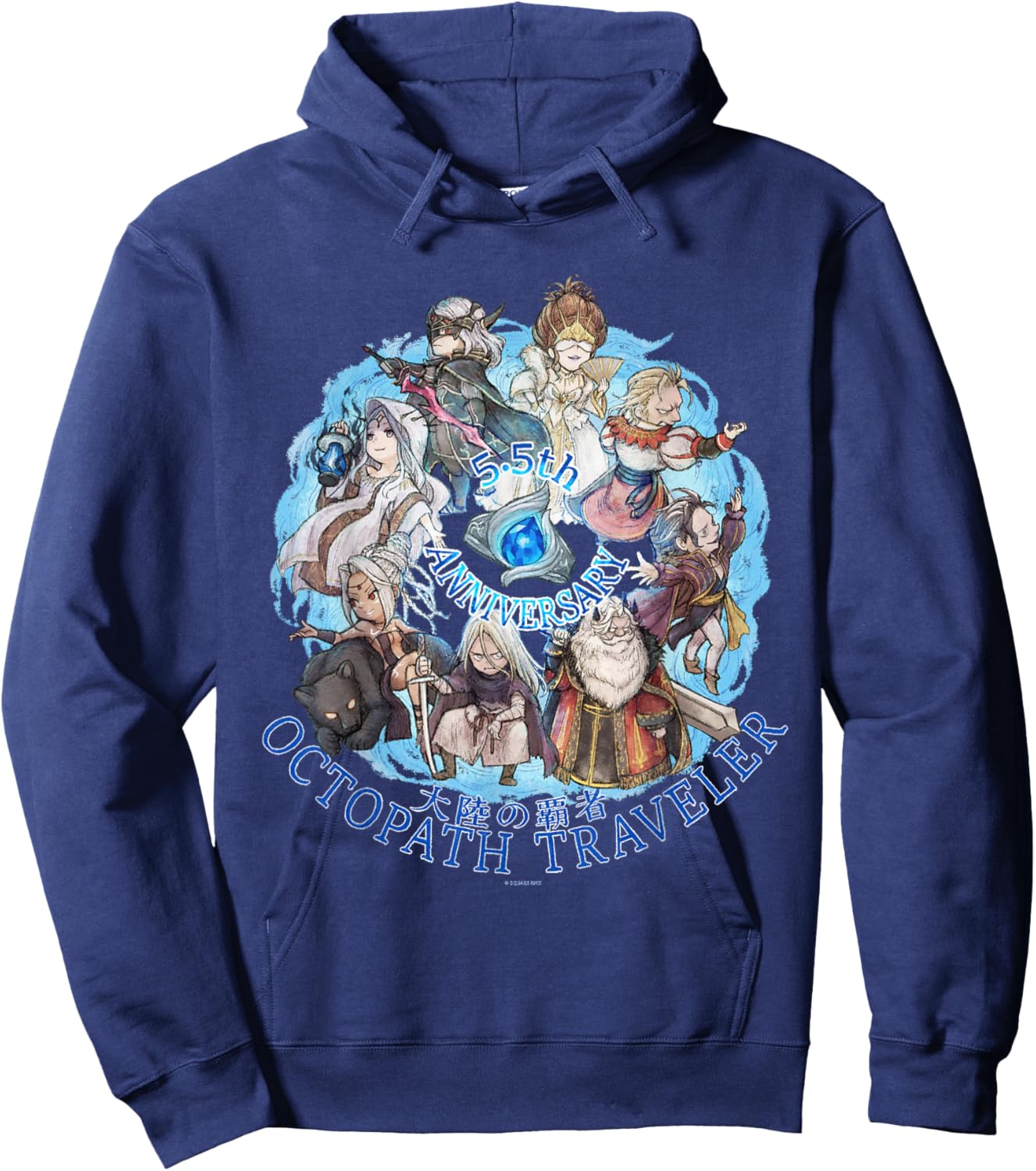 OCTOPATH Traveler: COTC - 5.5th Anniversary Hoodie - Hoodie | Navy