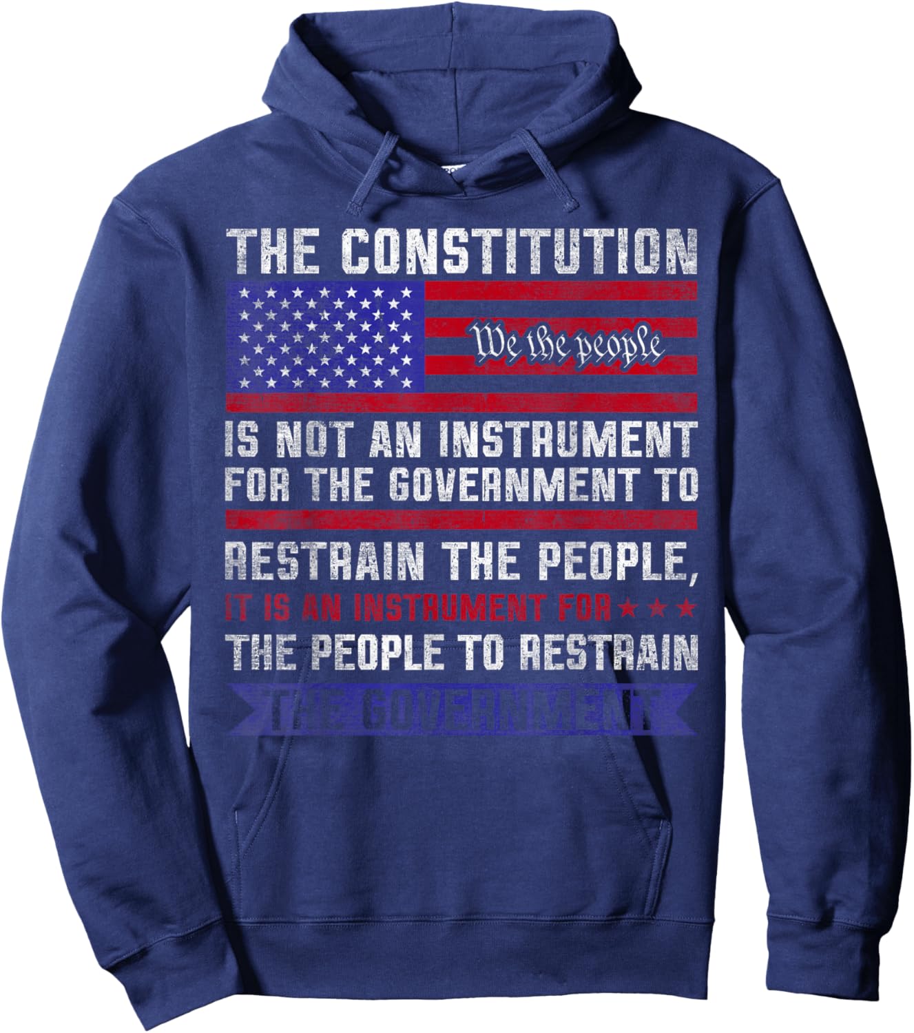 The Constitution is an Instrument - US Patriotic Hoodie - Hoodie | Navy