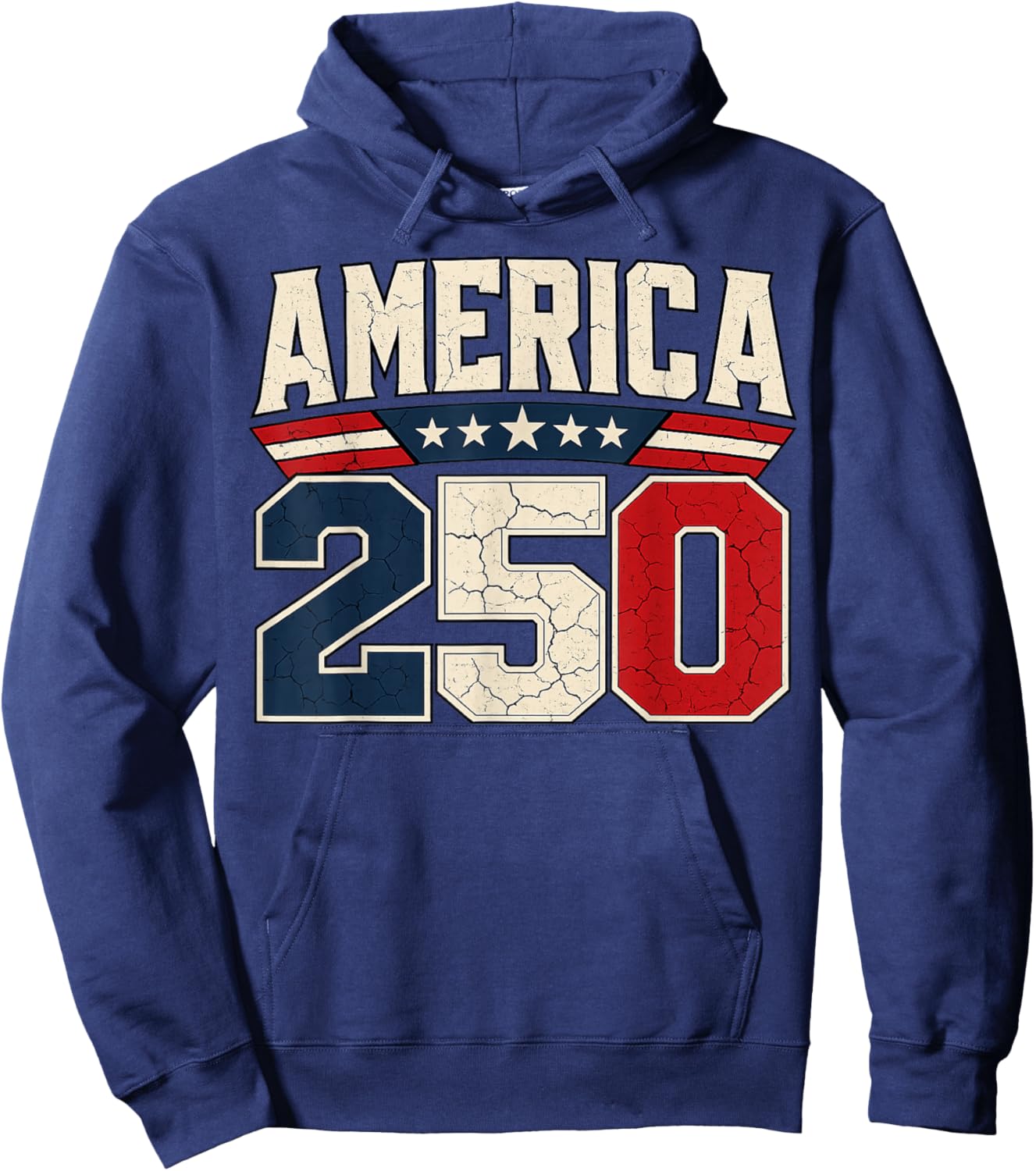250 Years American 250th Anniversary USA Patriotic 4th July Hoodie - Hoodie | Navy