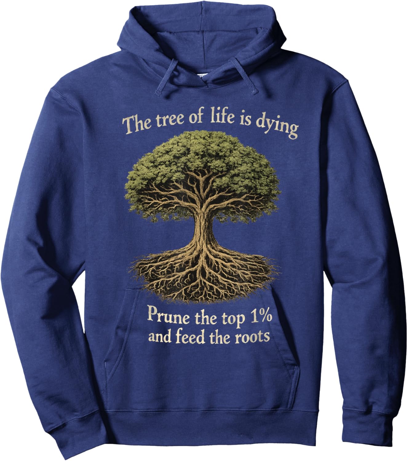 Feed The Roots Hoodie - Hoodie | Navy