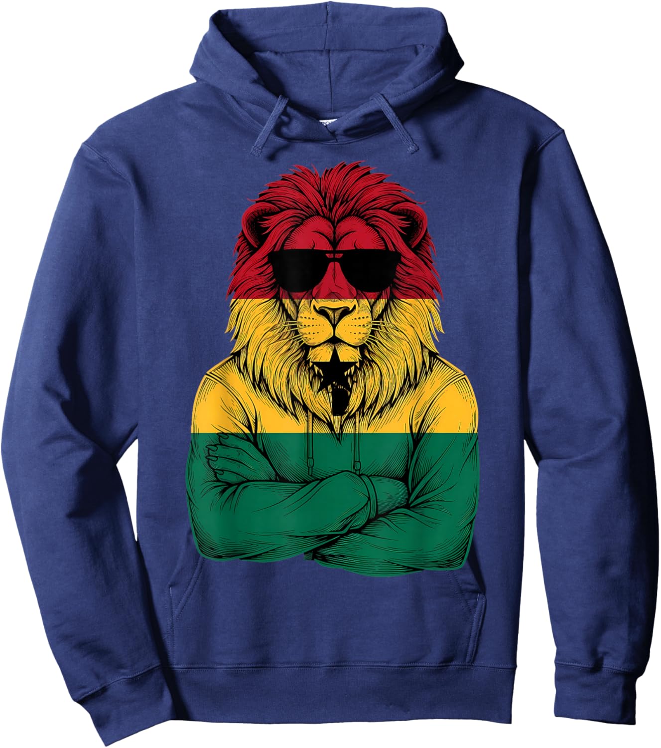 Drapeau ghanéen Roots Ghana Pride Ghana Hoodie - Hoodie | Navy