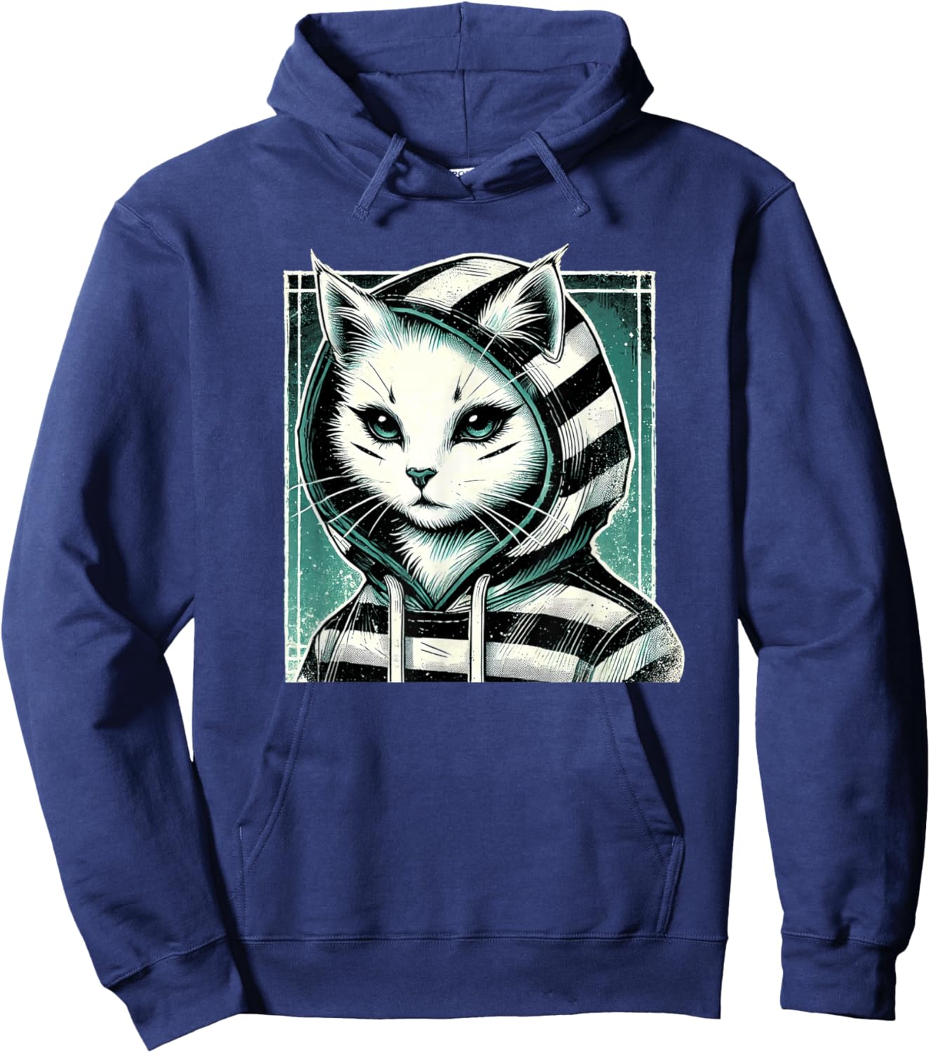 Goth Girl Emo Girl Women Gothic Goth Cat Girls Outfit Hoodie - Hoodie | Navy