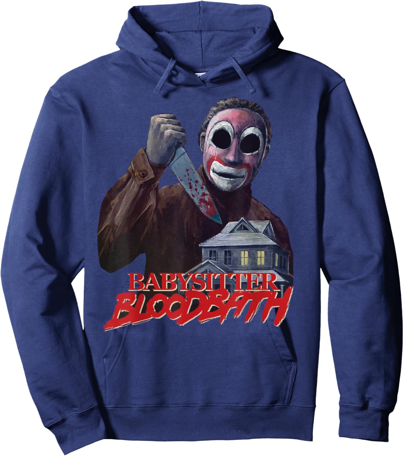 Babysitter Bloodbath Survival Horror Slasher Game Maniac Hoodie - Hoodie | Navy