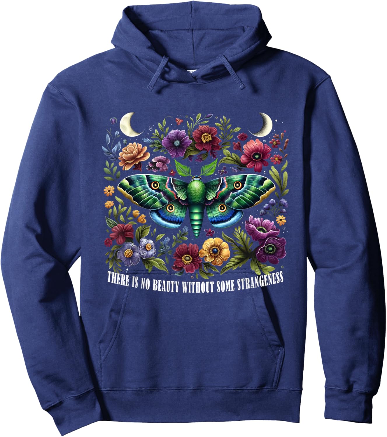 Butterfly There Is No Beauty Without Some Strangeness Woman Hoodie - Hoodie | Navy