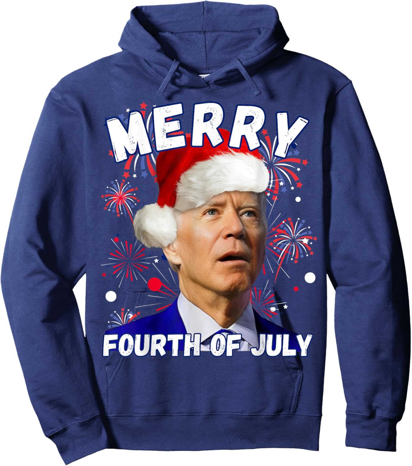 Lost Joe Biden Merry 4th of July Day Christmas Halloween Men Hoodie - Hoodie | Navy
