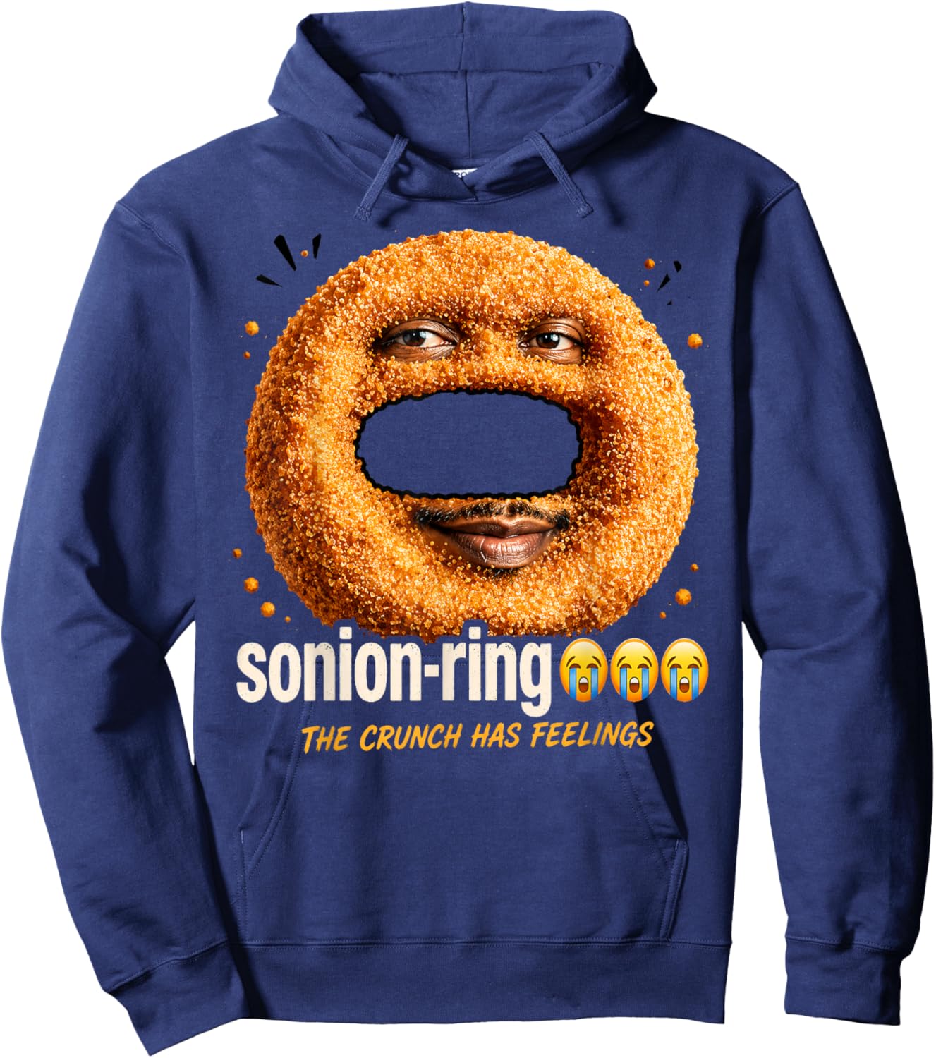 Funny SONION Ring Meme Son Brainrot Son Onion Ring Hoodie - Hoodie | Navy