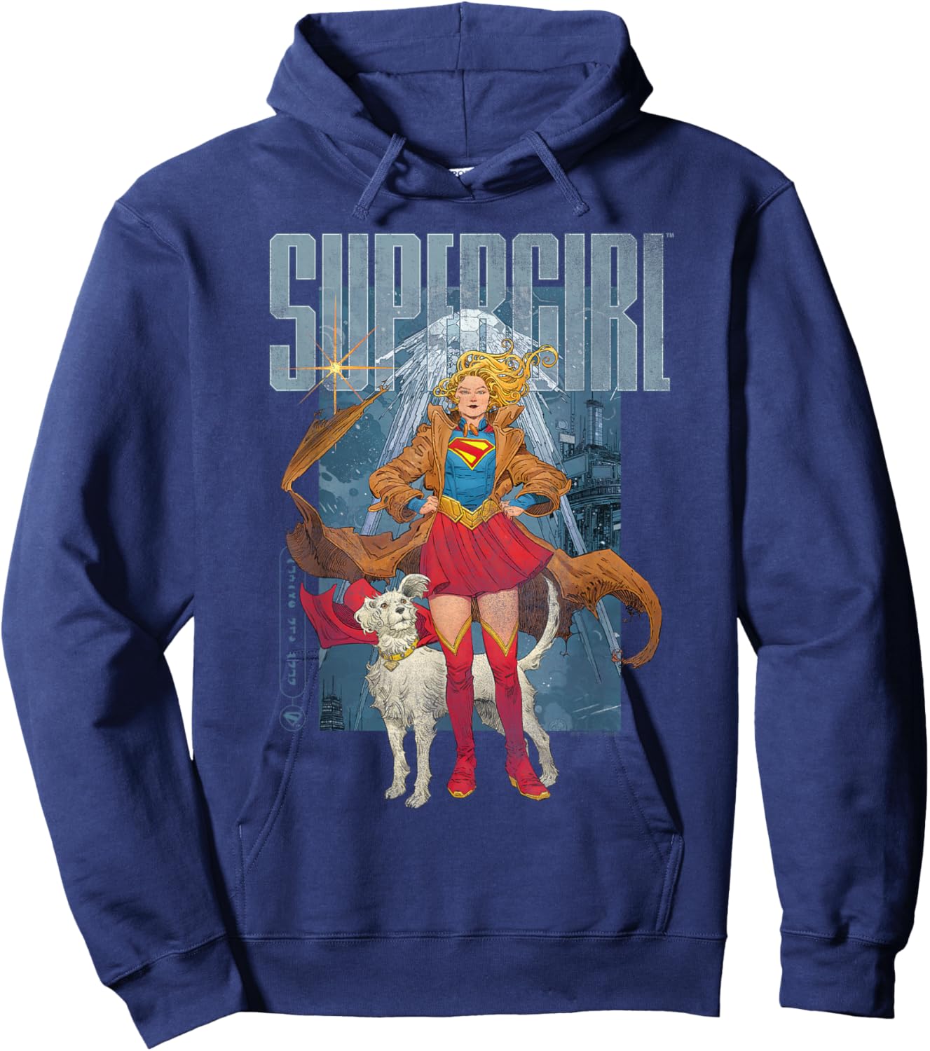 Supergirl 2026 Kara Comic Style Hoodie - Hoodie | Navy