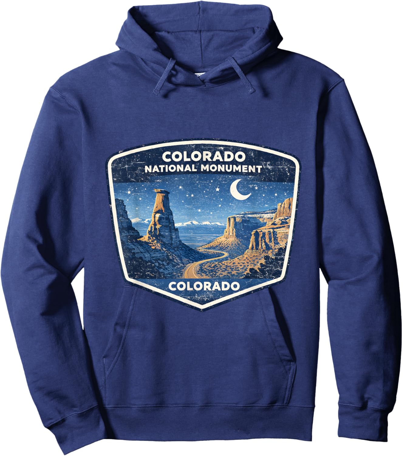Colorado National Monument Scenic Landscape Travel Hoodie - Hoodie | Navy