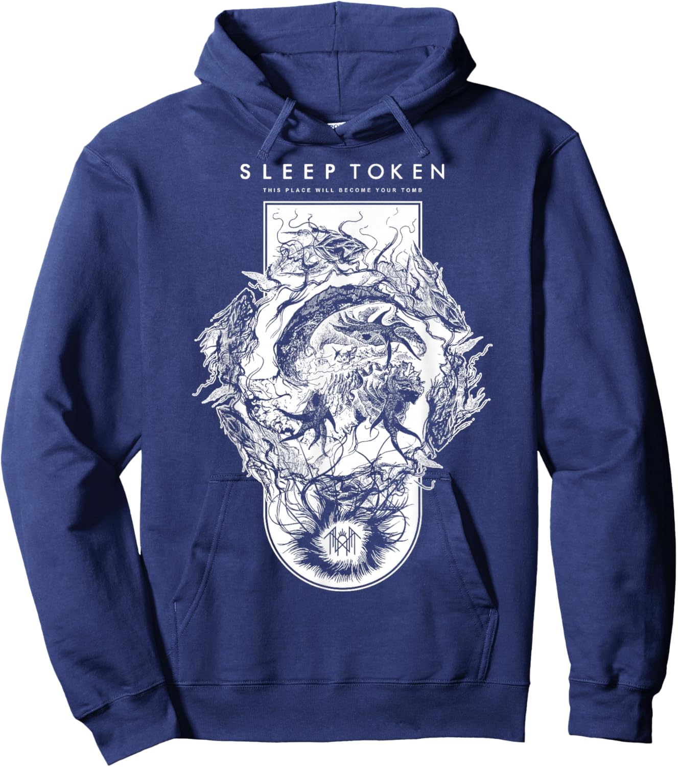 Sleep Token TPWBYT Sigil Brown Hoodie - Hoodie | Navy