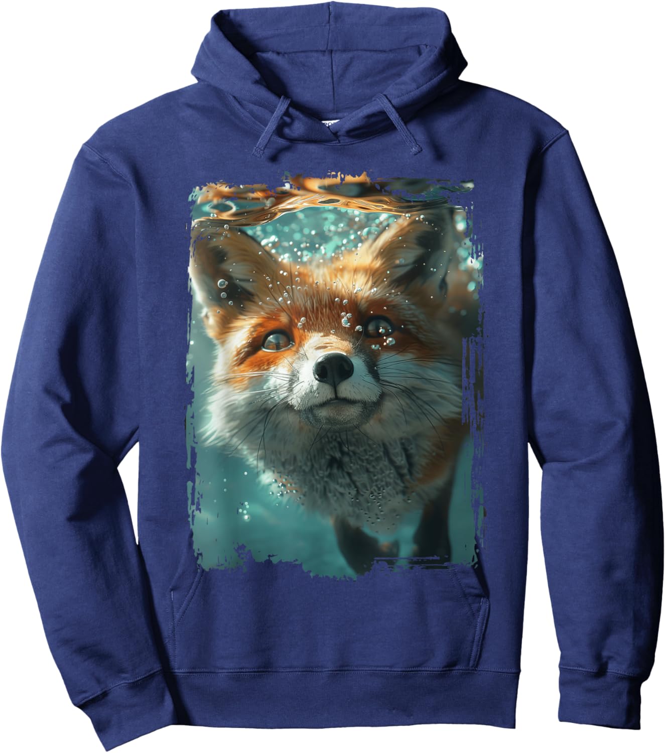 Fox Diving Sea Hoodie - Hoodie | Navy