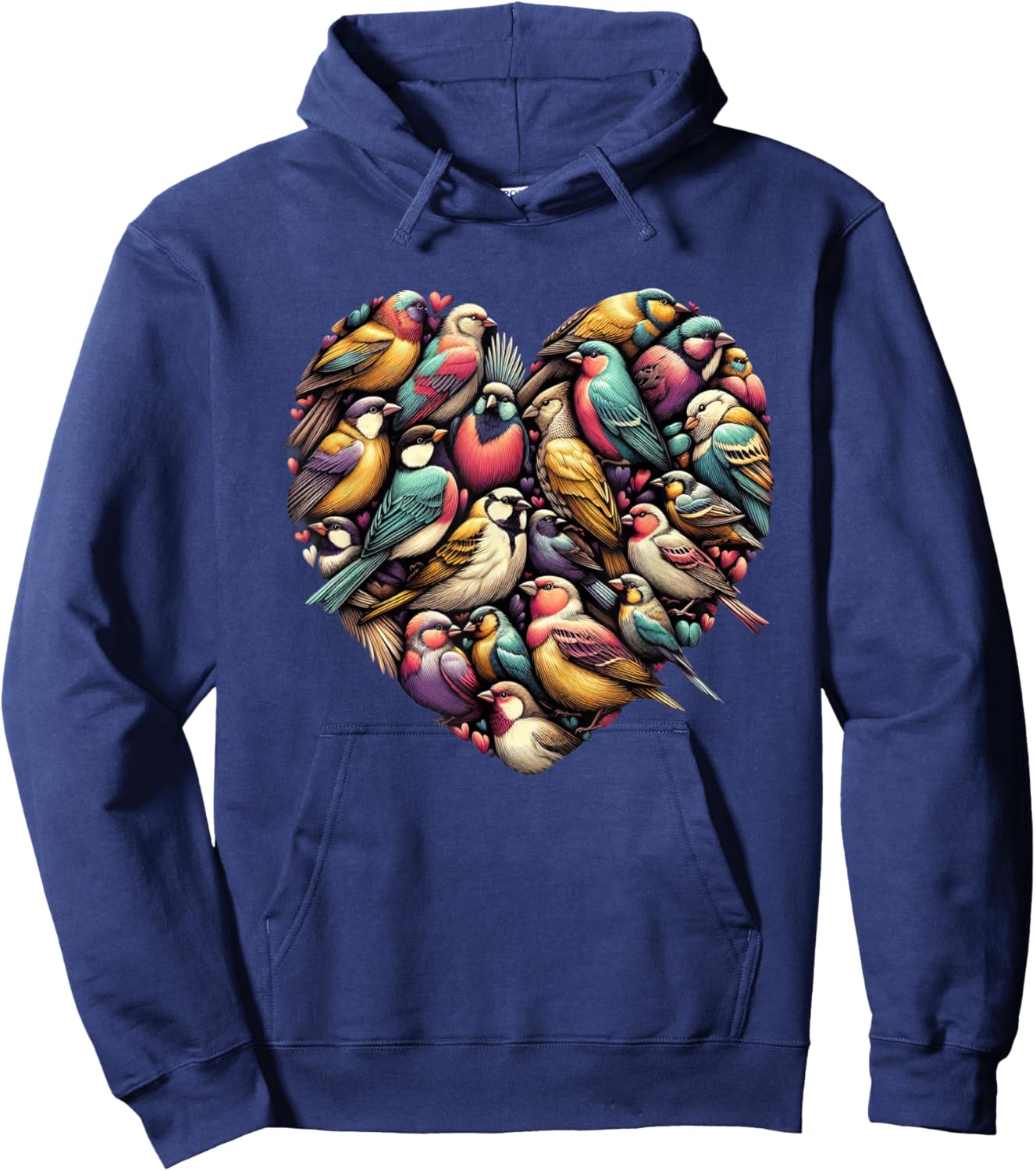 Birds Love Bird watching Birder Nerd Wildlife Birdwatcher Hoodie - Hoodie | Navy