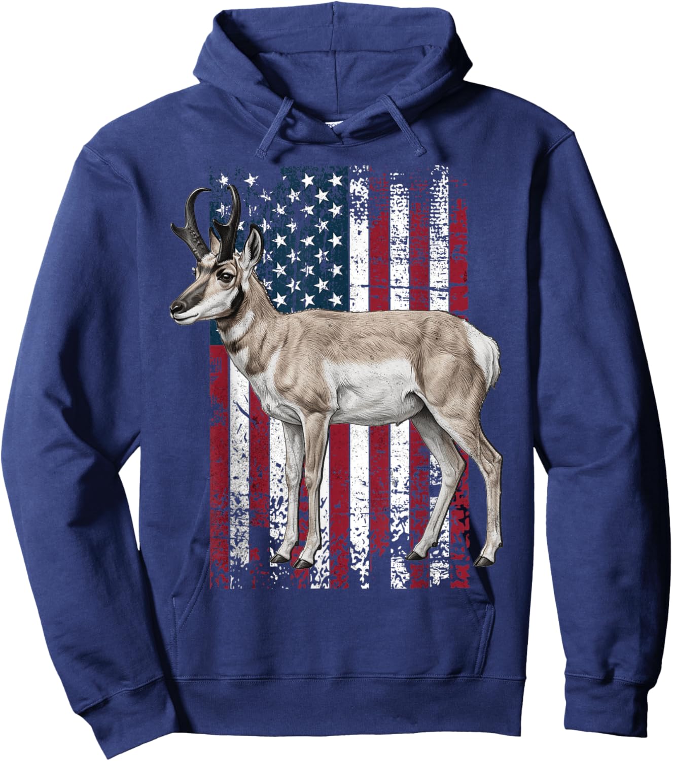 American Pronghorn Antelope US Pronghorn Antelope Hoodie - Hoodie | Navy