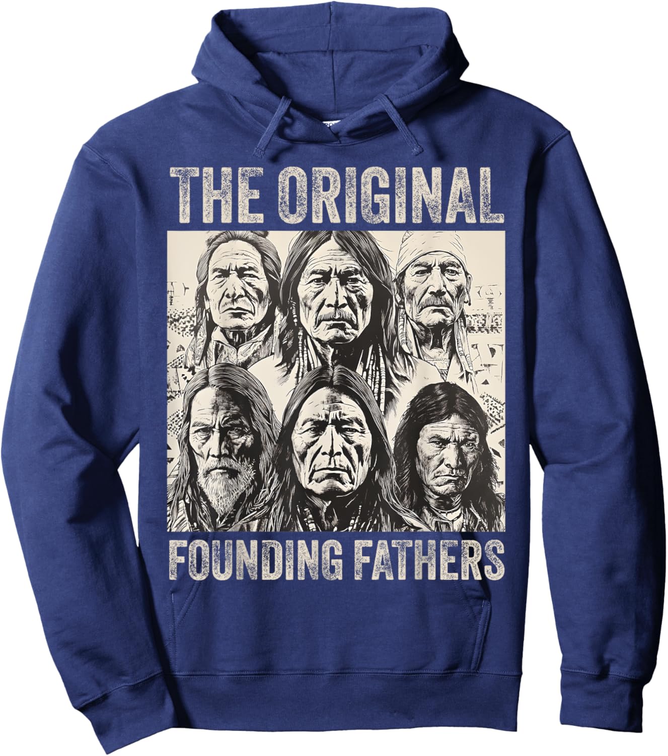 Original Founding Fathers Native American Tribe Hoodie - Hoodie | Navy