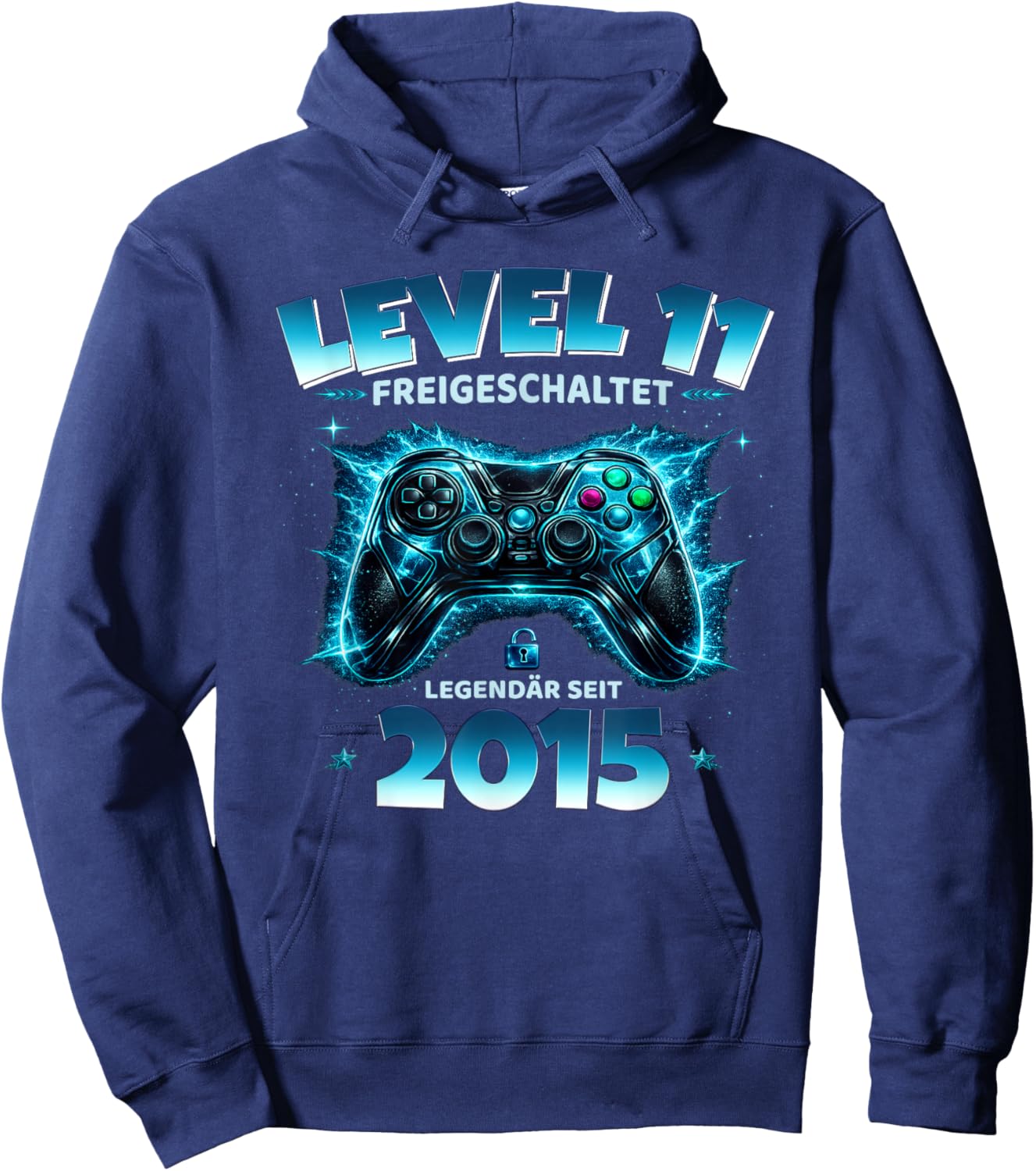 11. Geburtstag Level 11 freigeschaltet Pro Gamer Boss Mode Hoodie - Hoodie | Navy
