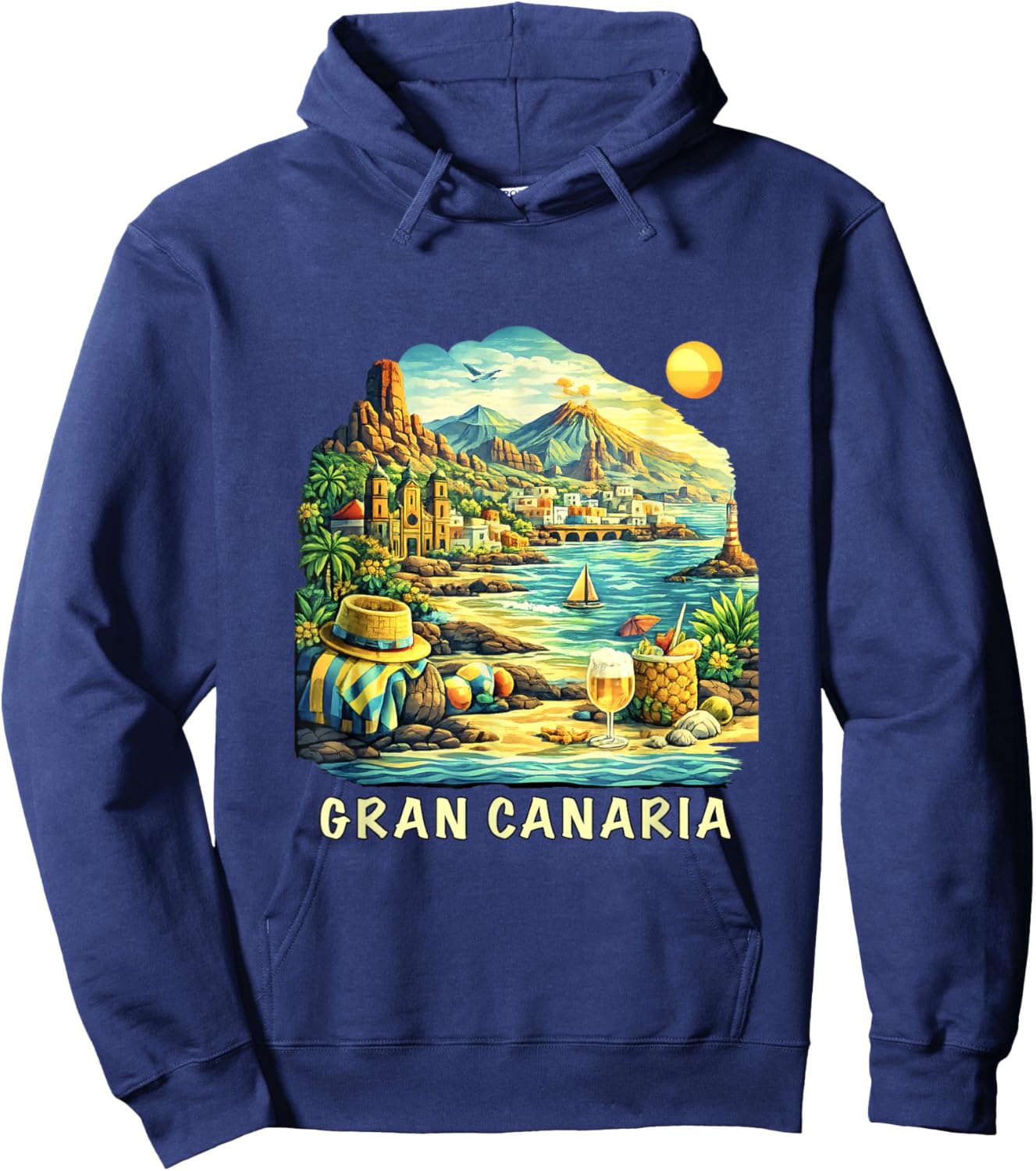 Gran Canaria Espagne Hoodie - Hoodie | Navy