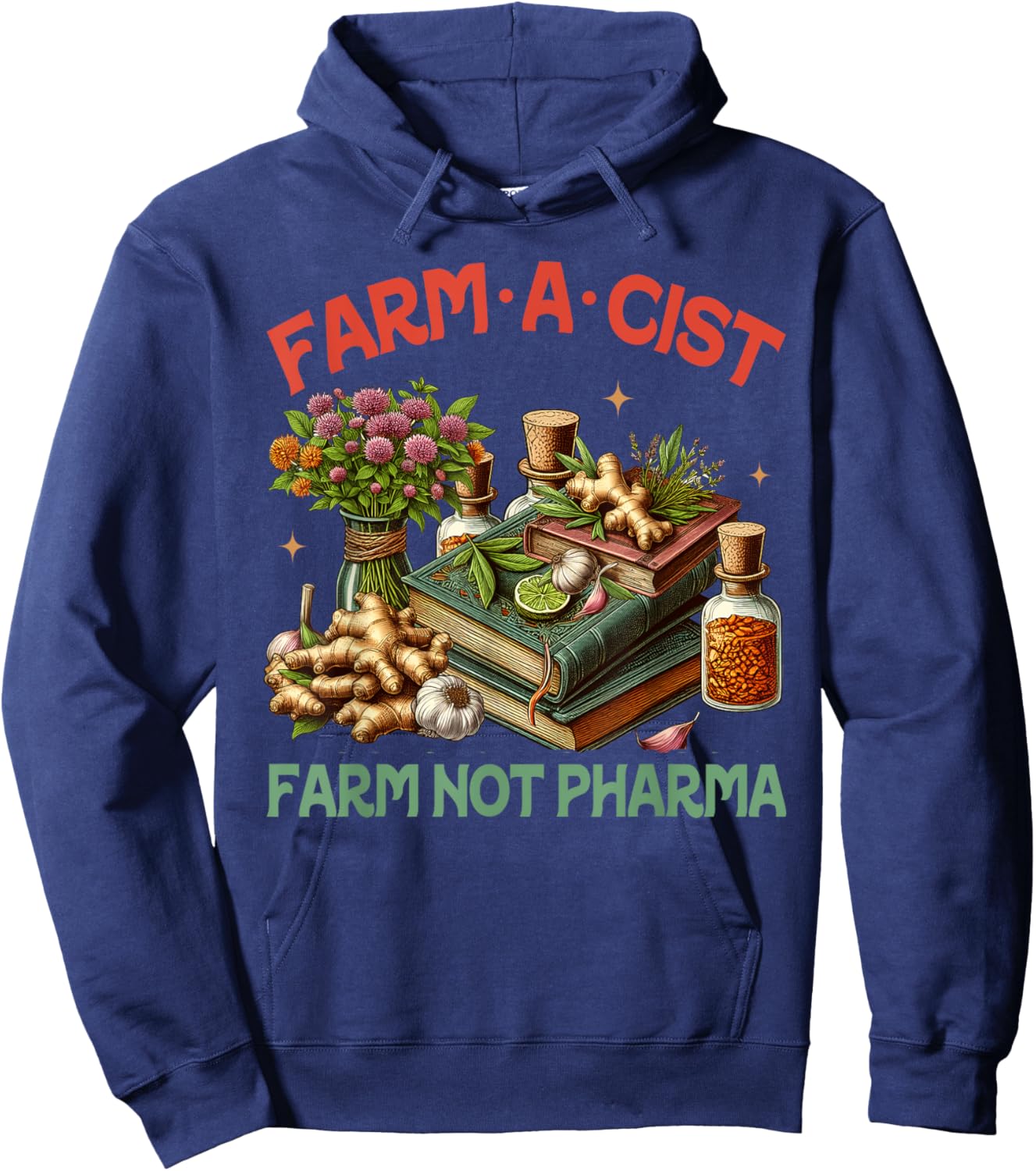 Gardener Planting Lover Farmer Farmacist Darm Not Pharma Hoodie - Hoodie | Navy