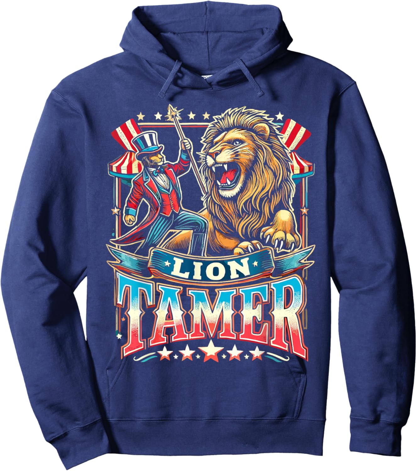 Lion Tamer Costume Ringmaster Costume Halloween Hoodie - Hoodie | Navy