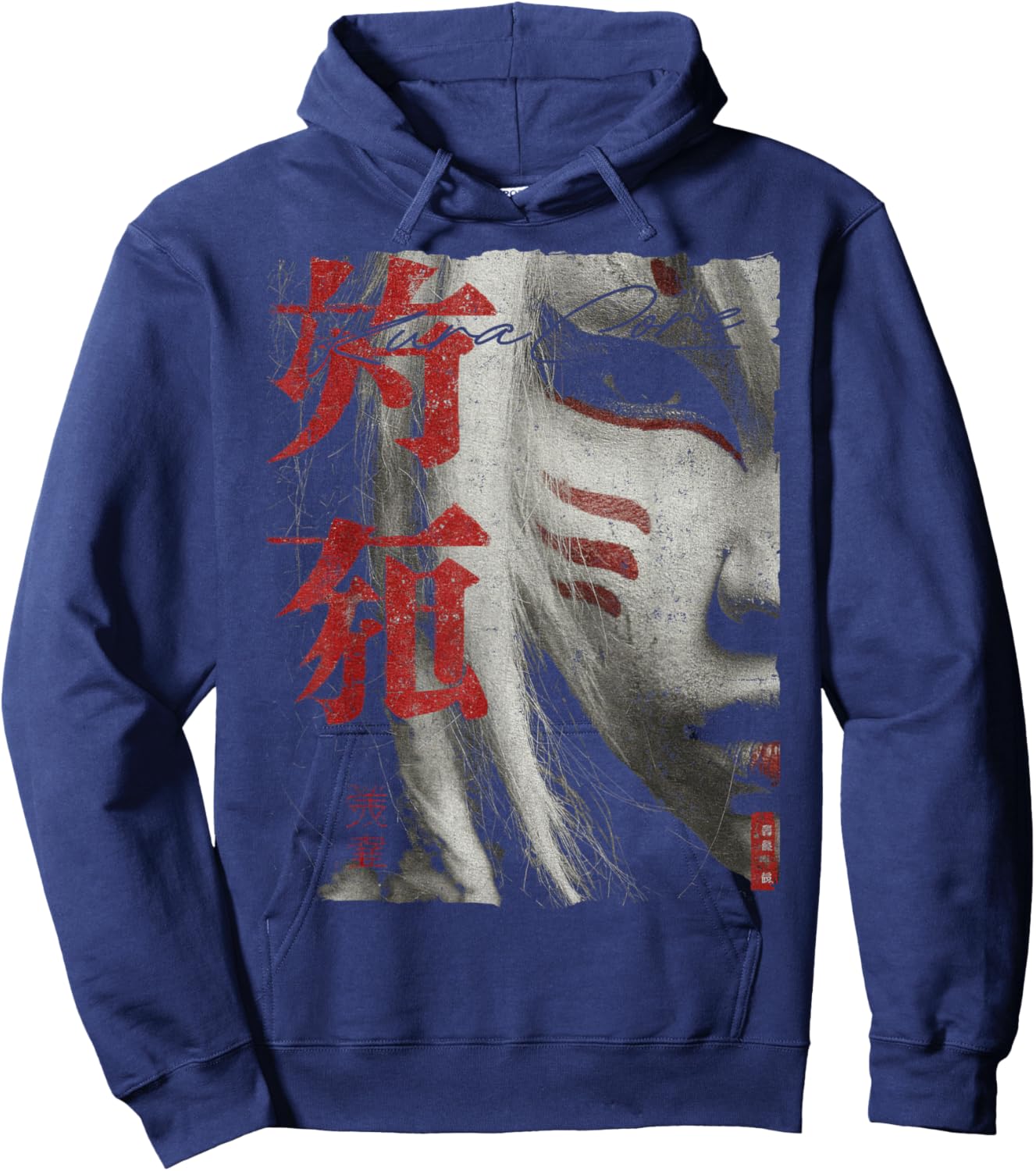Japanese Streetwear Cyberpunk Y2K Techwear Retro Manga Anime Hoodie - Hoodie | Navy
