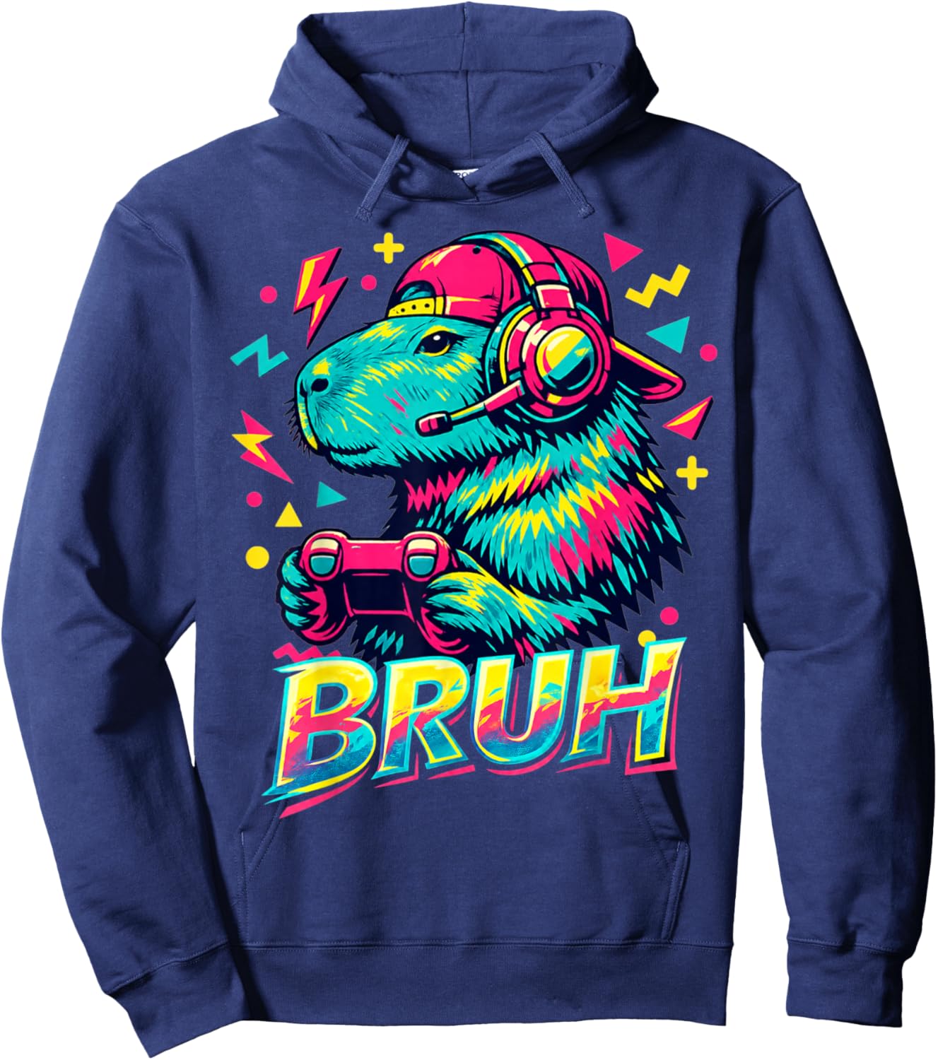 Capybara Funny Video Games Capybara Hoodie - Hoodie | Navy