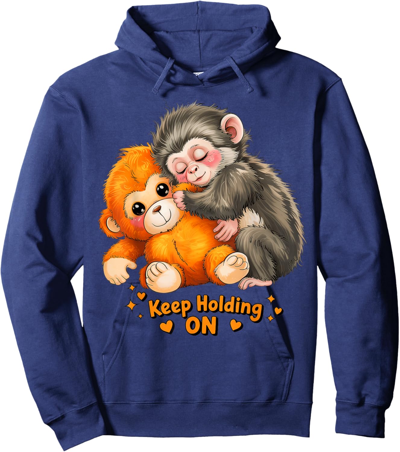 Baby Monkey Punch - Keep Holding on Hoodie - Hoodie | Navy
