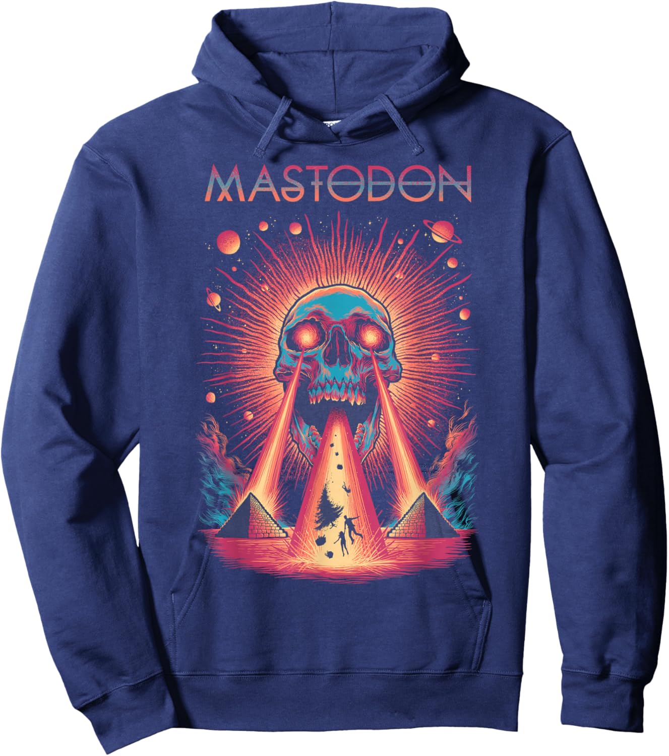 Mastodon Silent Night of The Skull Hoodie - Hoodie | Navy
