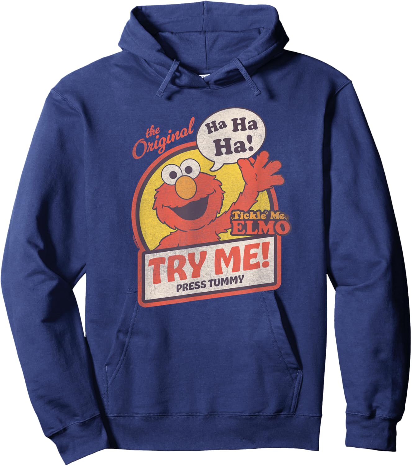 Sesame Street Tickle Me Elmo Try Me Hoodie - Hoodie | Navy