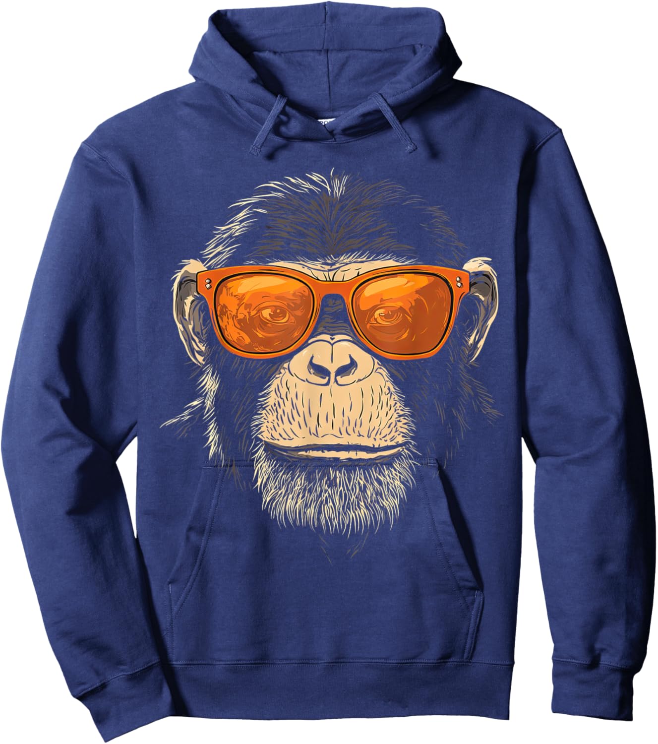 Funny Monkey with sunglasses cool Graffiti Urban art street Hoodie - Hoodie | Navy