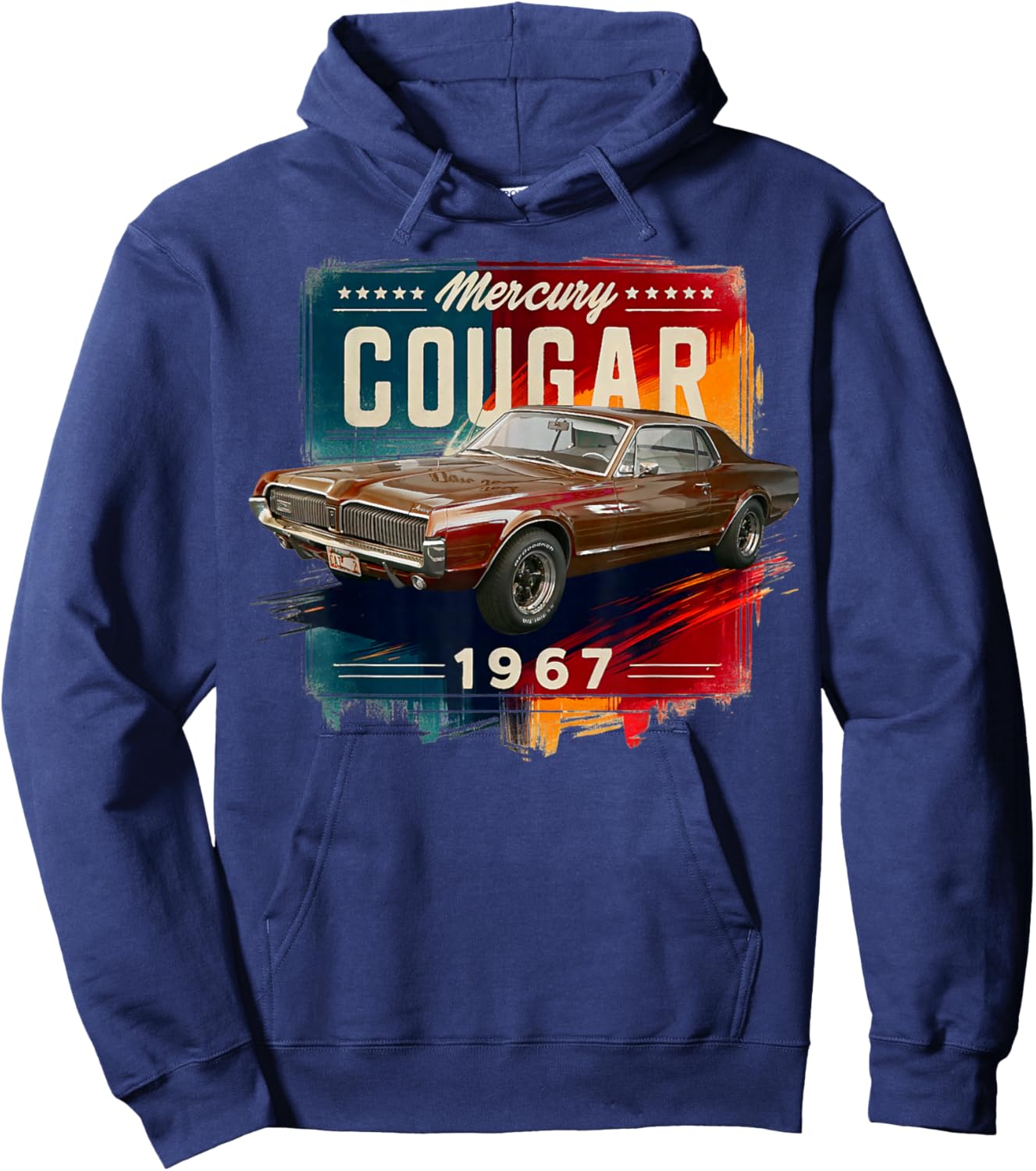 1967 Mercury Classic Cougar Vinatge Cars Hoodie - Hoodie | Navy
