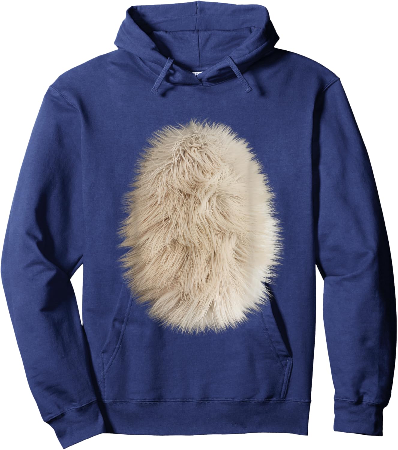Funny Feline Belly Hair Costume for Cat Lovers Men Women Kids Hoodie - Hoodie | Navy