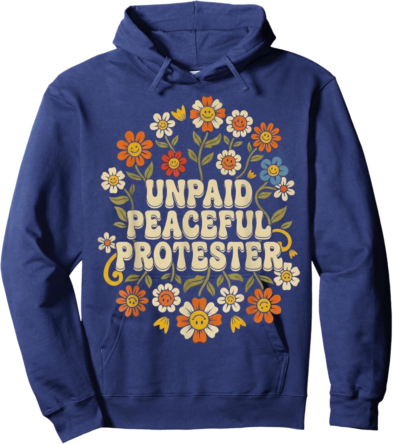 Unpaid Peaceful Protester Hoodie - Hoodie | Navy