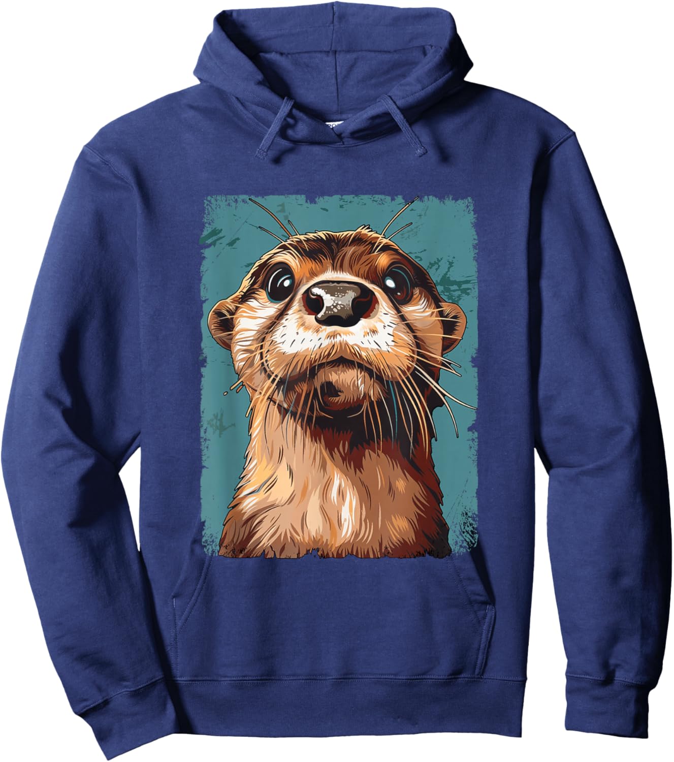 River Otter Lover For Boys Girls Cute Otter Animal Funny Hoodie - Hoodie | Navy