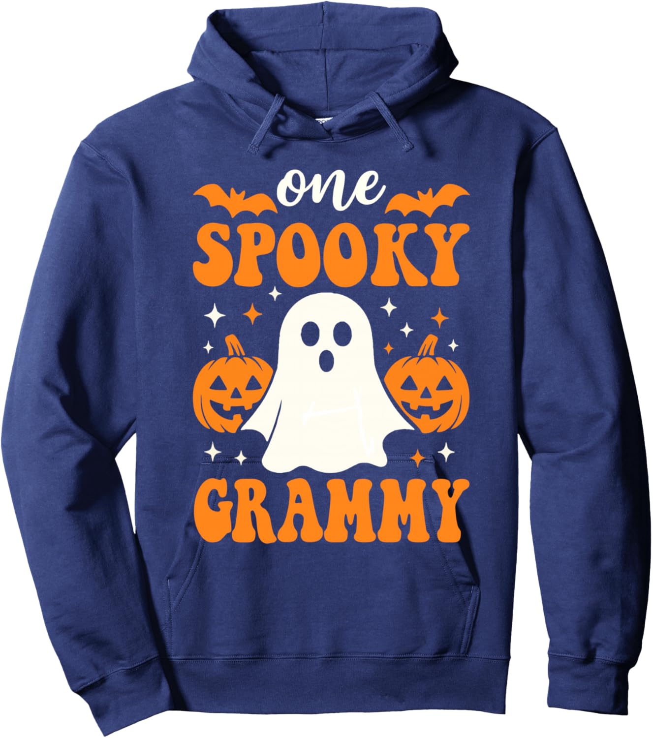 One Spooky Grammy Matching Family Halloween Costumes Hoodie - Hoodie | Navy