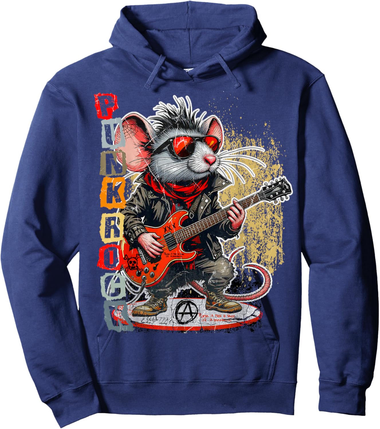 Traditional Oi Skinhead Punk-Rock Hoodie - Hoodie | Navy