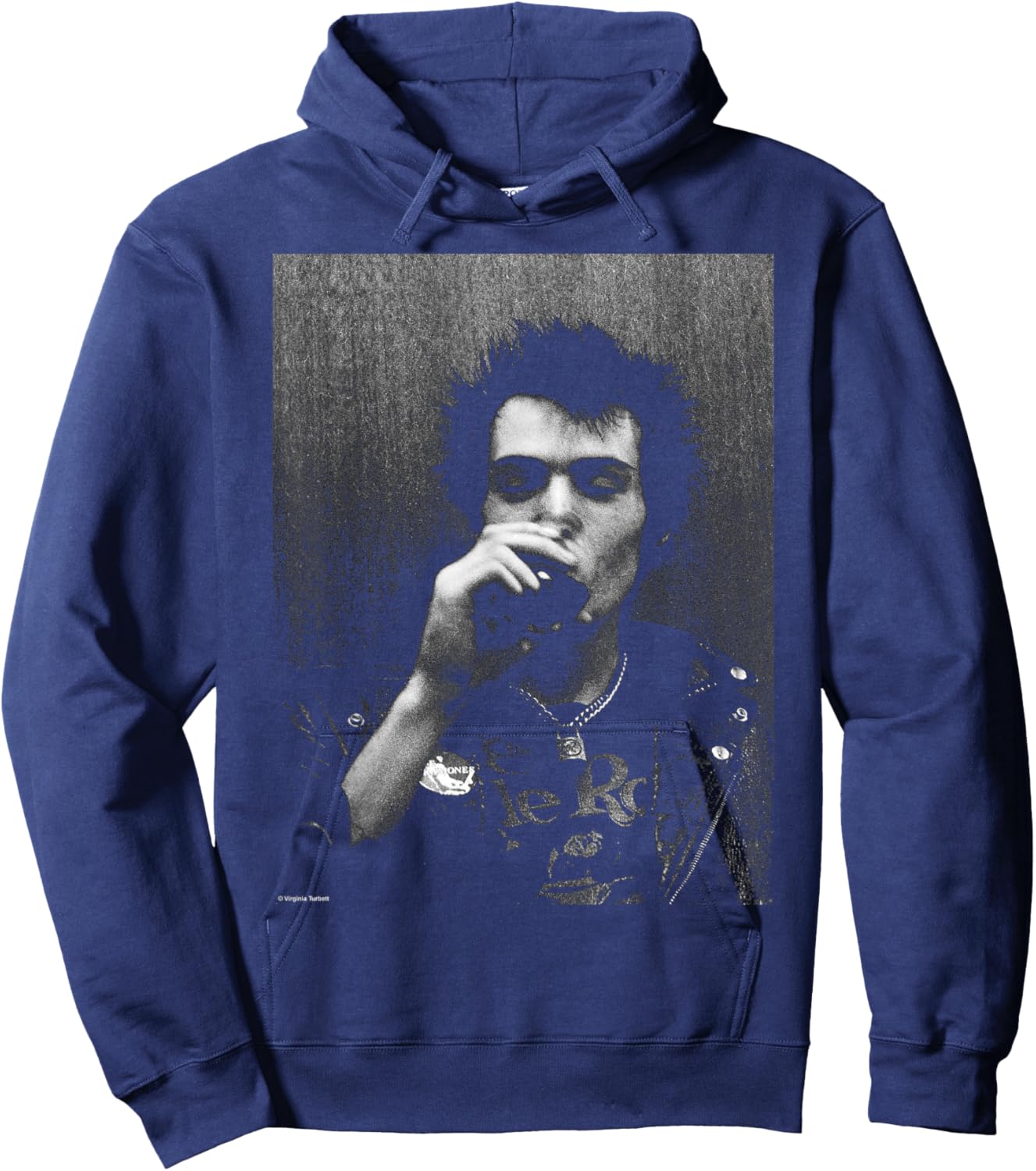 Sid Vicious Sex Pistols Bass Player of Virginia Turbett Hoodie - Hoodie | Navy