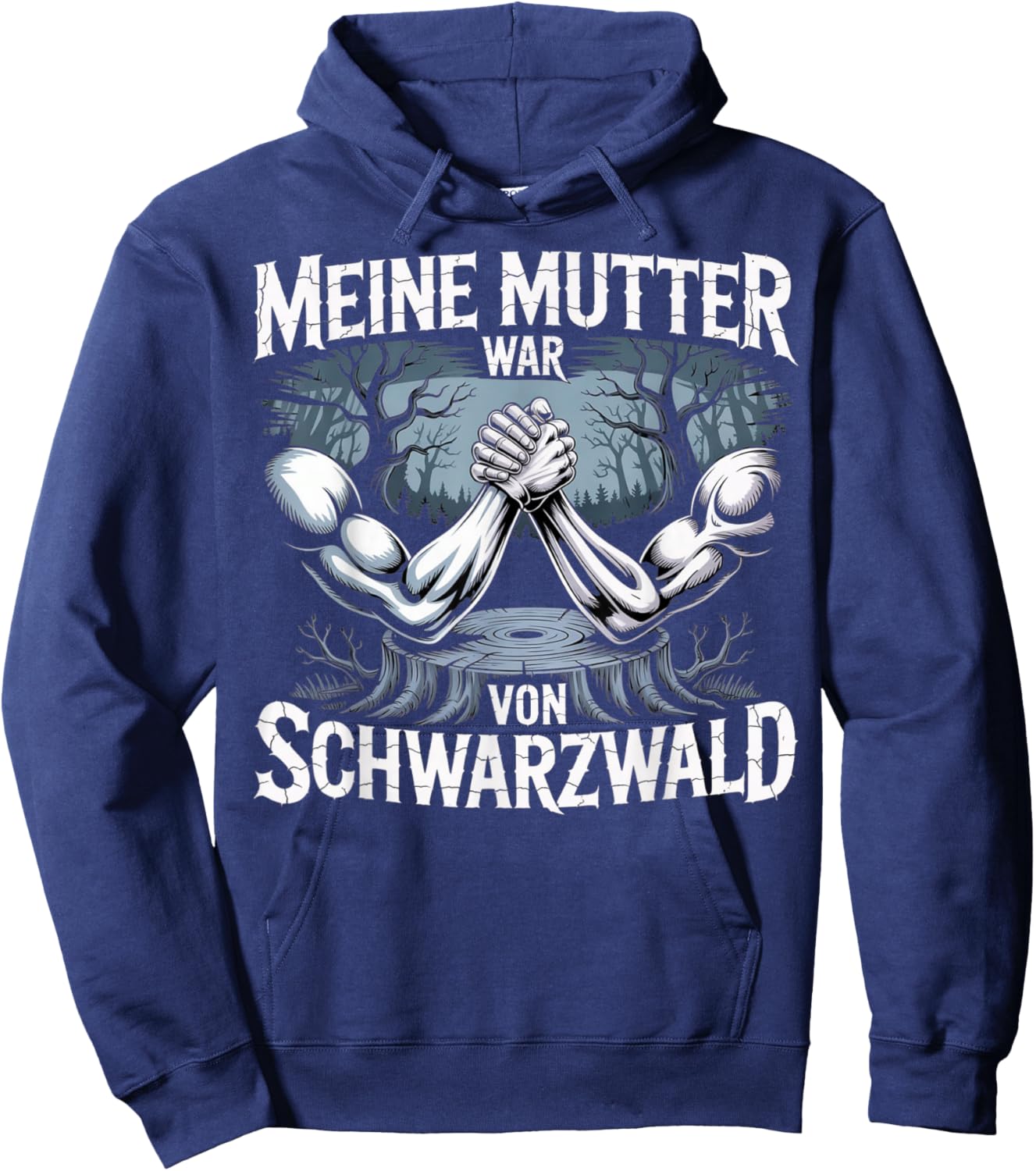 Meine Mutter war von Schwarzwald Armwrestling Pin Table Hoodie - Hoodie | Navy